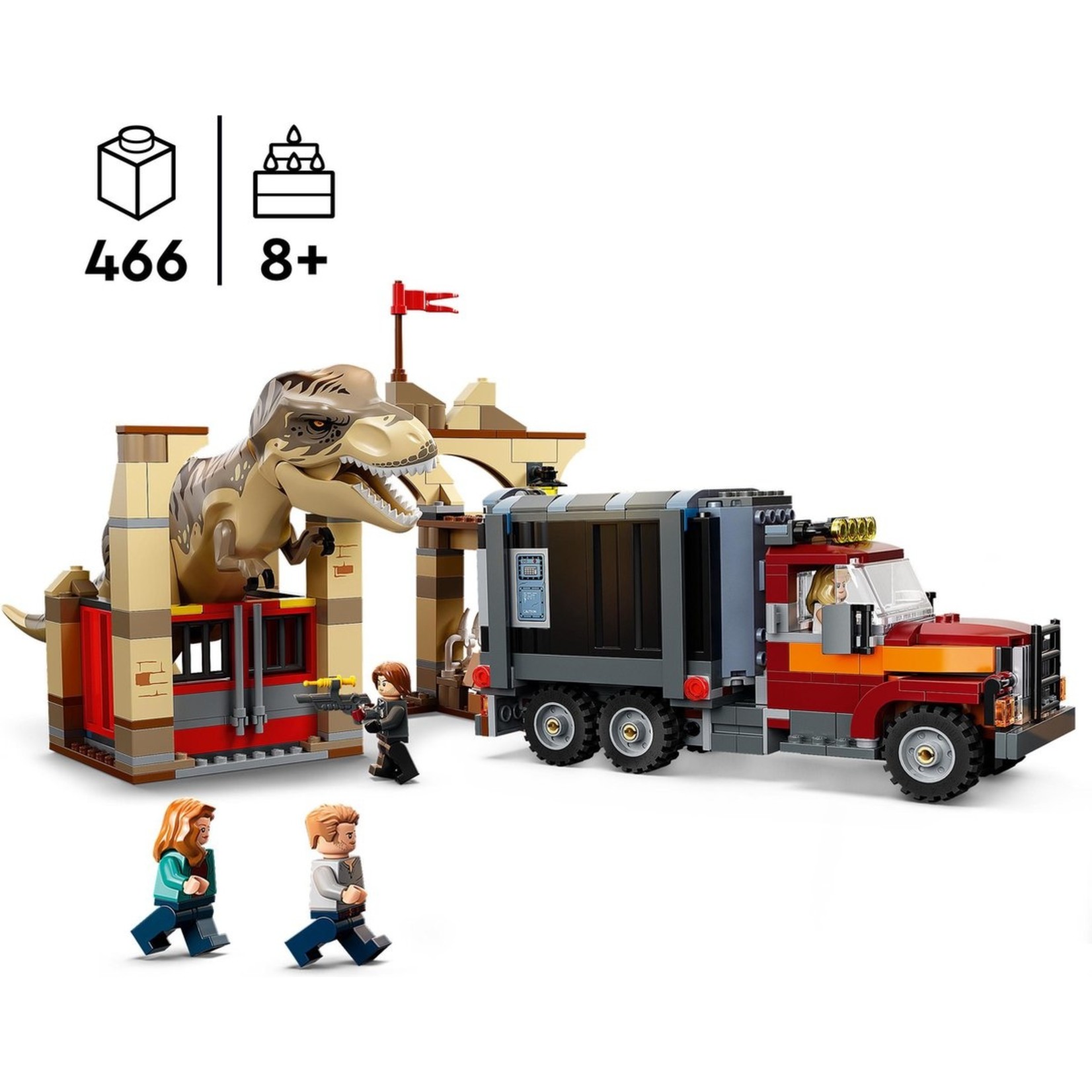 LEGO LEGO Jurassic World Dominion T. Rex & Atrociraptor Dinosaurus Breakout (76948)