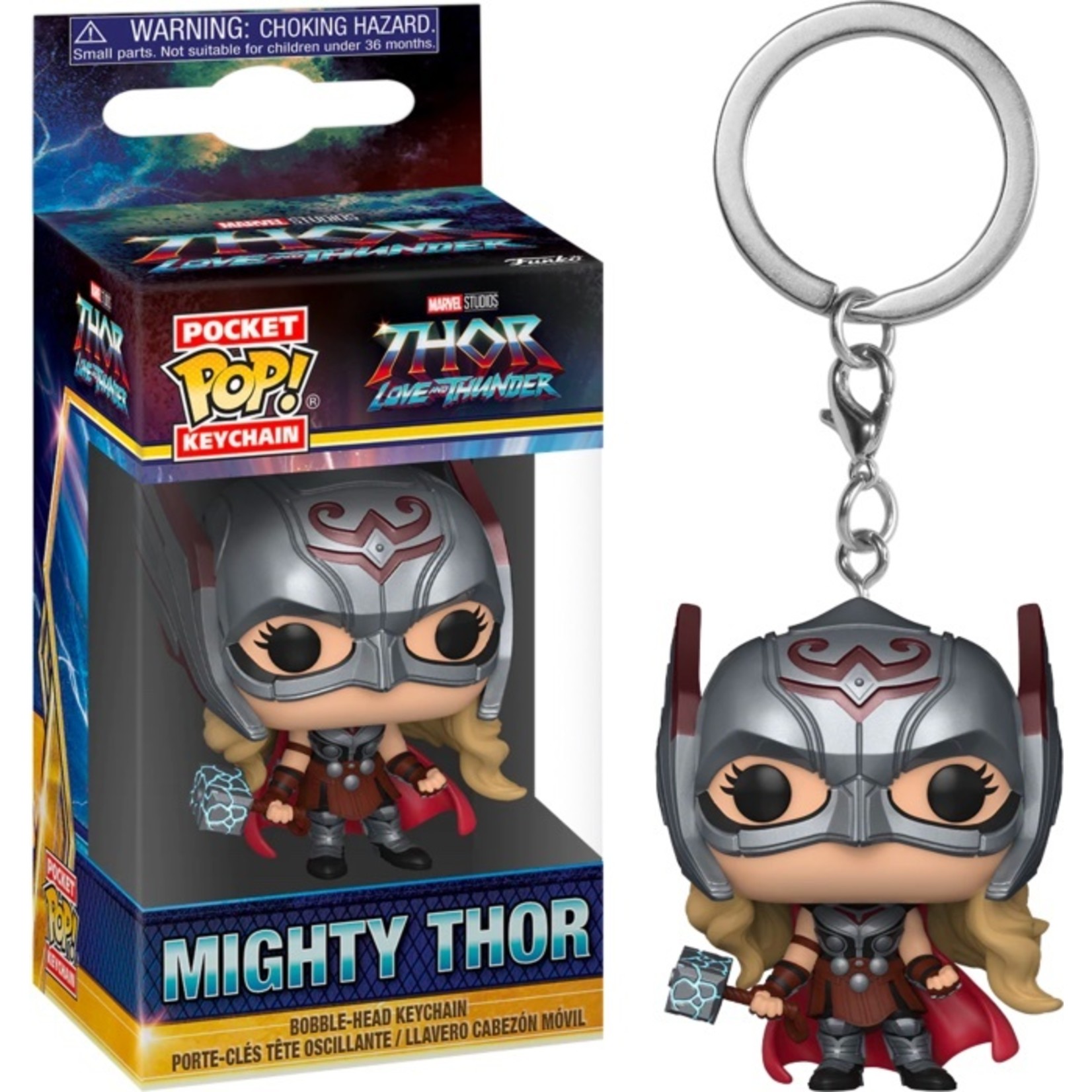 Funko Funko Pocket POP! Keychain Marvel Thor Love and Thunder Mighty Thor