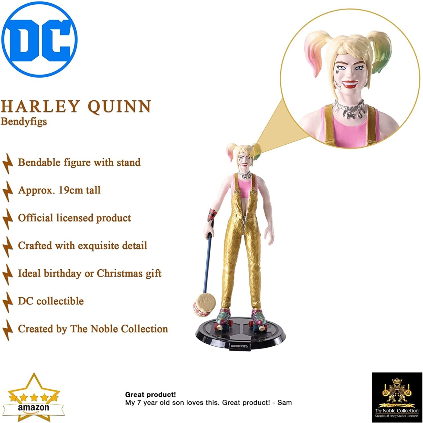 The Noble Collection The Noble Collection Bendyfigs DC Comics Brids of Prey Harley Quinn