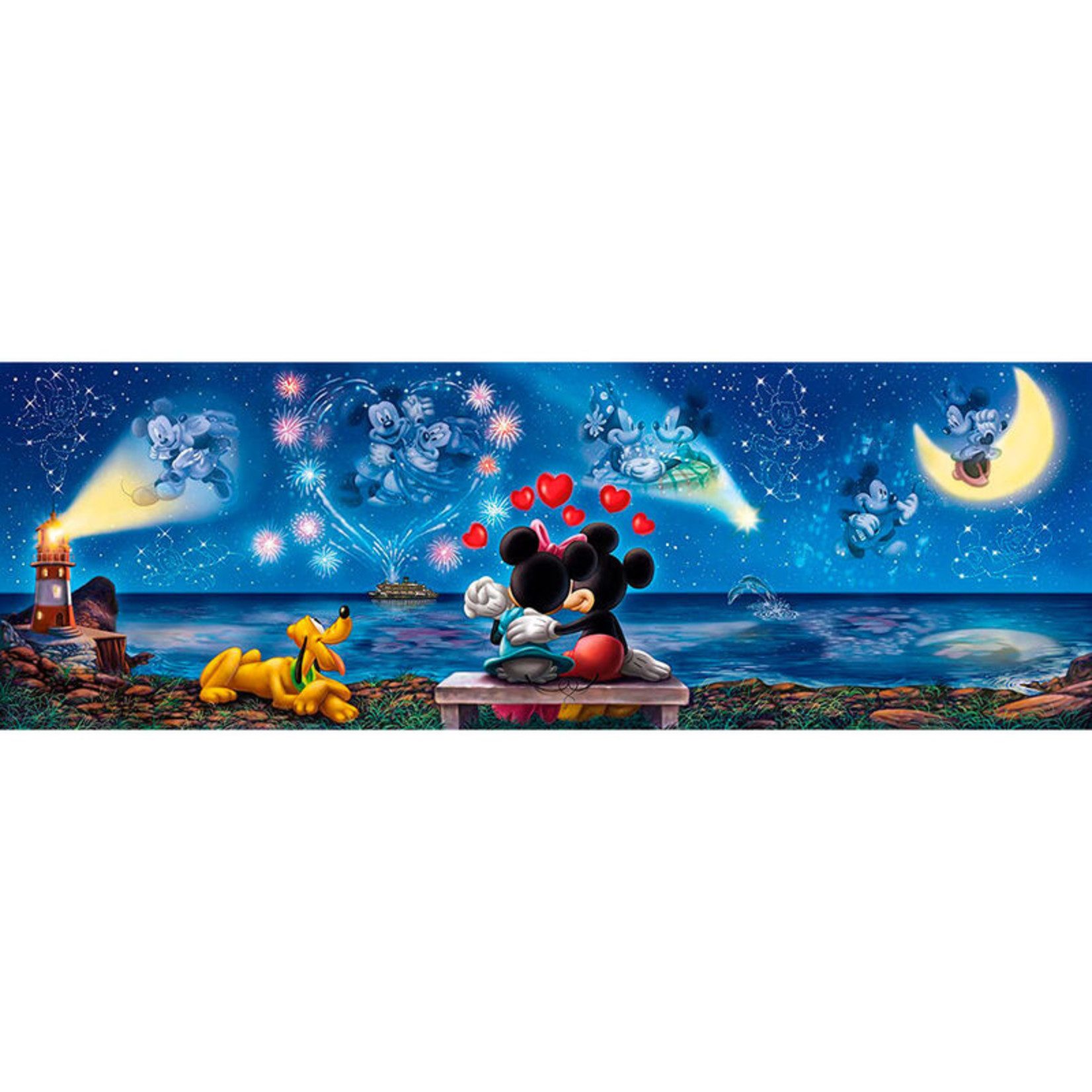 Clementoni Clementoni Disney Mickey & Minnie Panorama Puzzle 1000 pcs