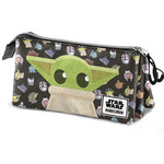 Karacter Mania Karacter Mania Star Wars The Mandalorian Baby Yoda Triple Pencil Case