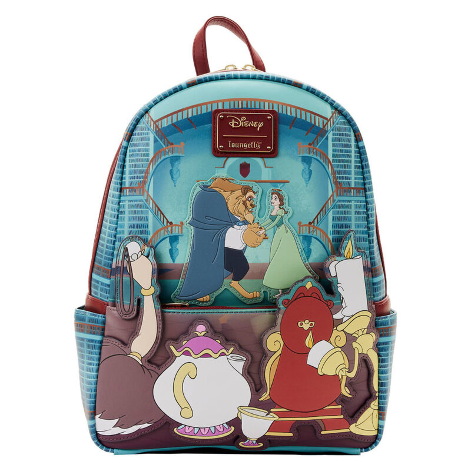 Loungefly Loungefly Disney Beauty and the Beast Fireplace Scene Backpack 27cm