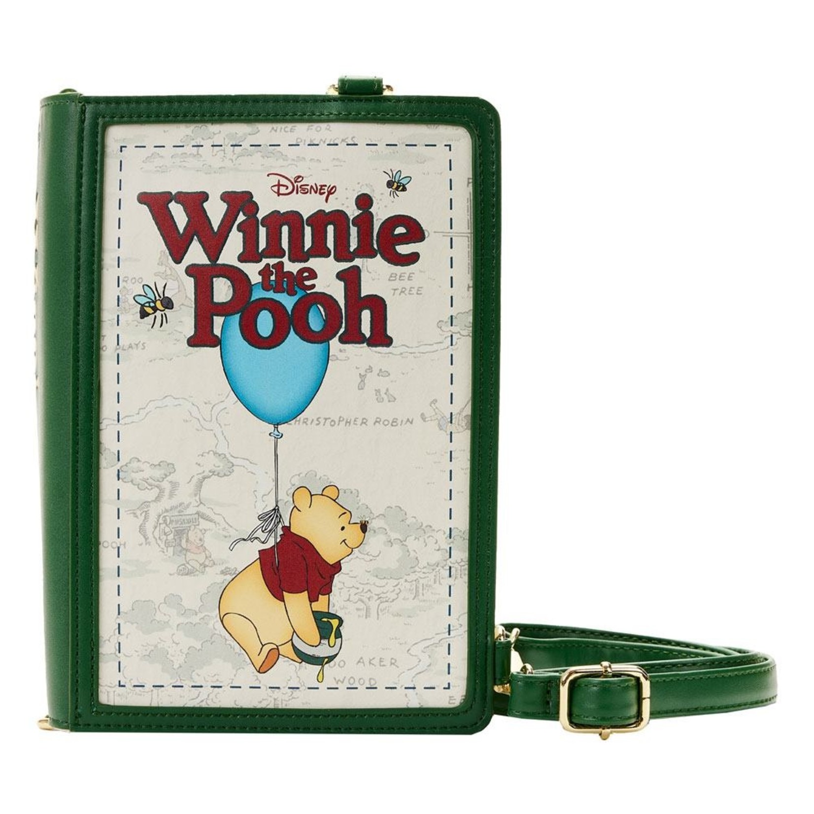 Loungefly Loungefly Disney Winnie the Pooh Classic Book Convertible Cross Body Bag