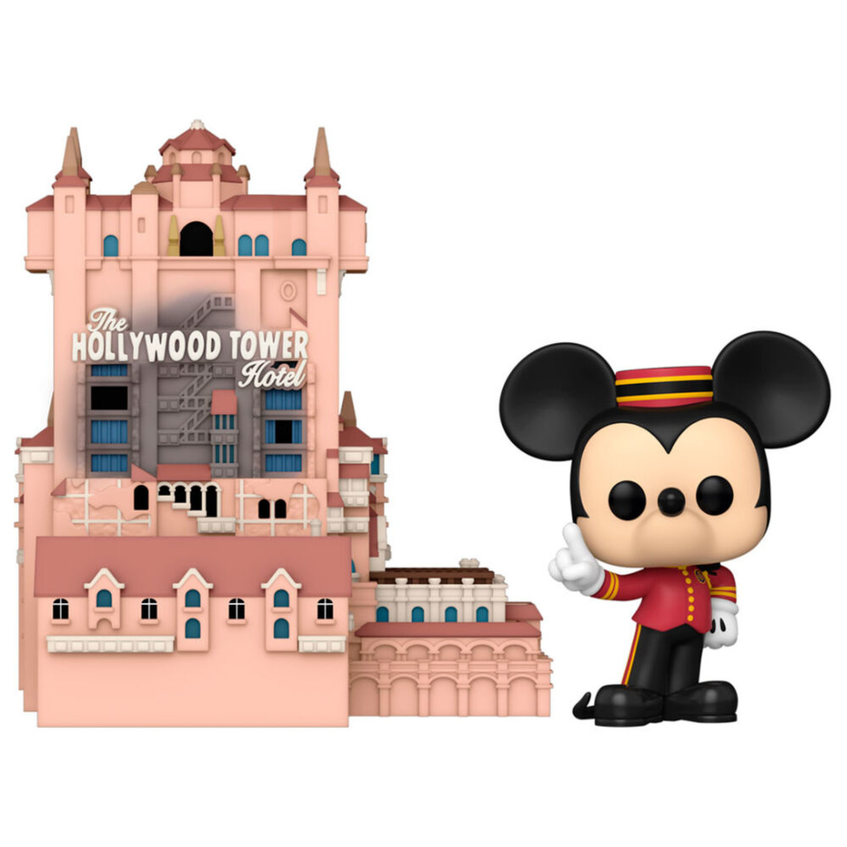 Funko Funko POP! Town Figure Disney World 50 Hollywood Tower Hotel and Mickey Mouse