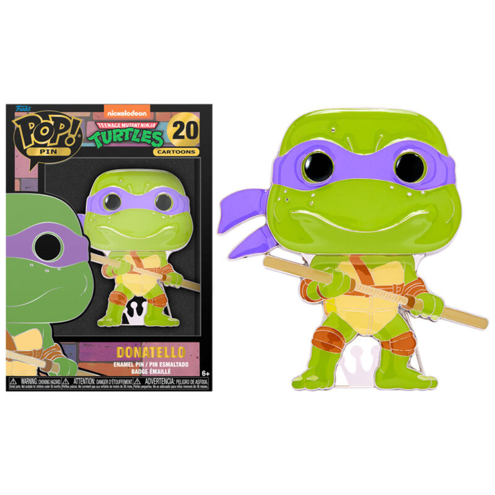 Funko Funko Pop! Enamel Pin Teenage Mutant Ninja Turtles Donatello 10 cm