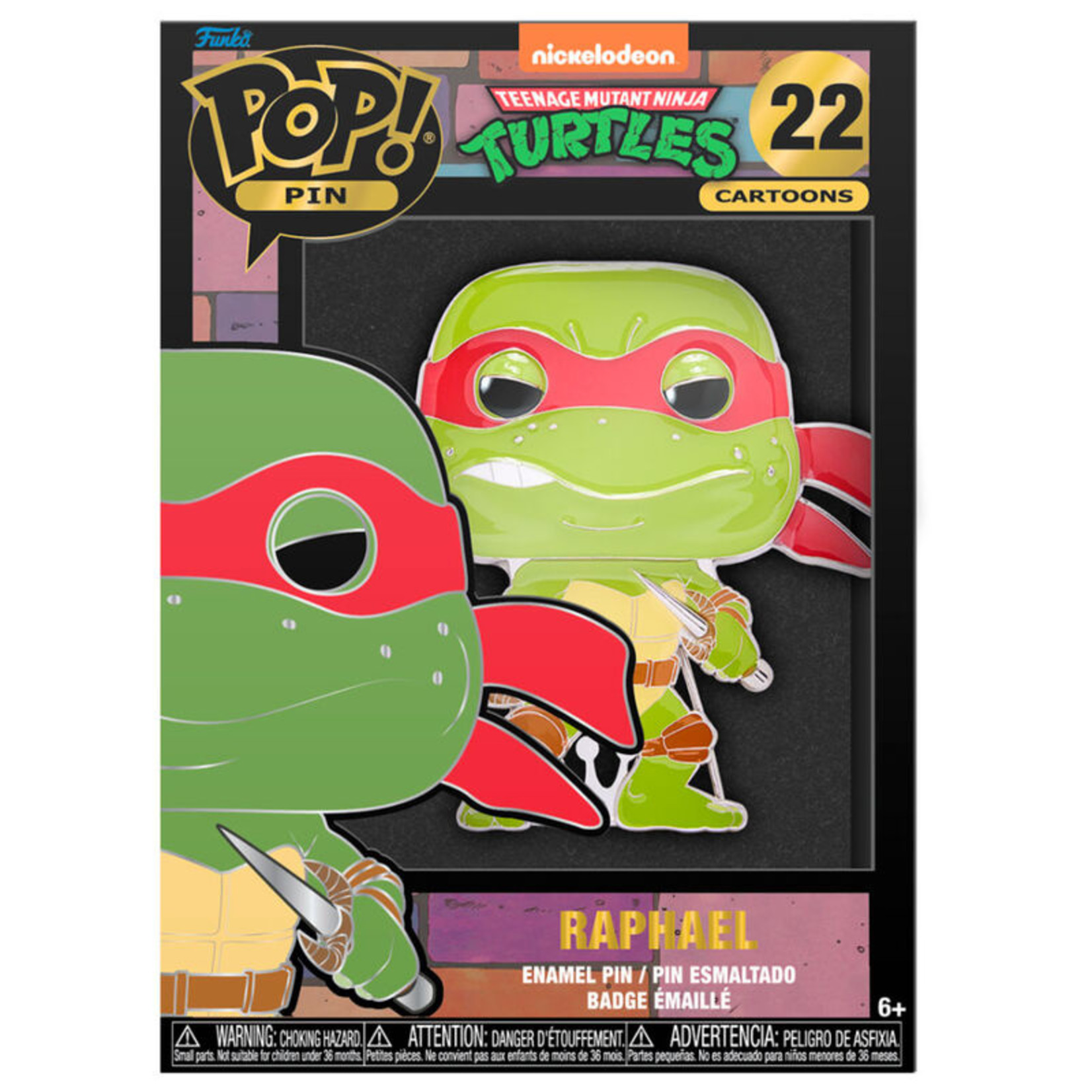 Funko Funko Pop! Enamel Pin Teenage Mutant Ninja Turtles Raphael 10 cm