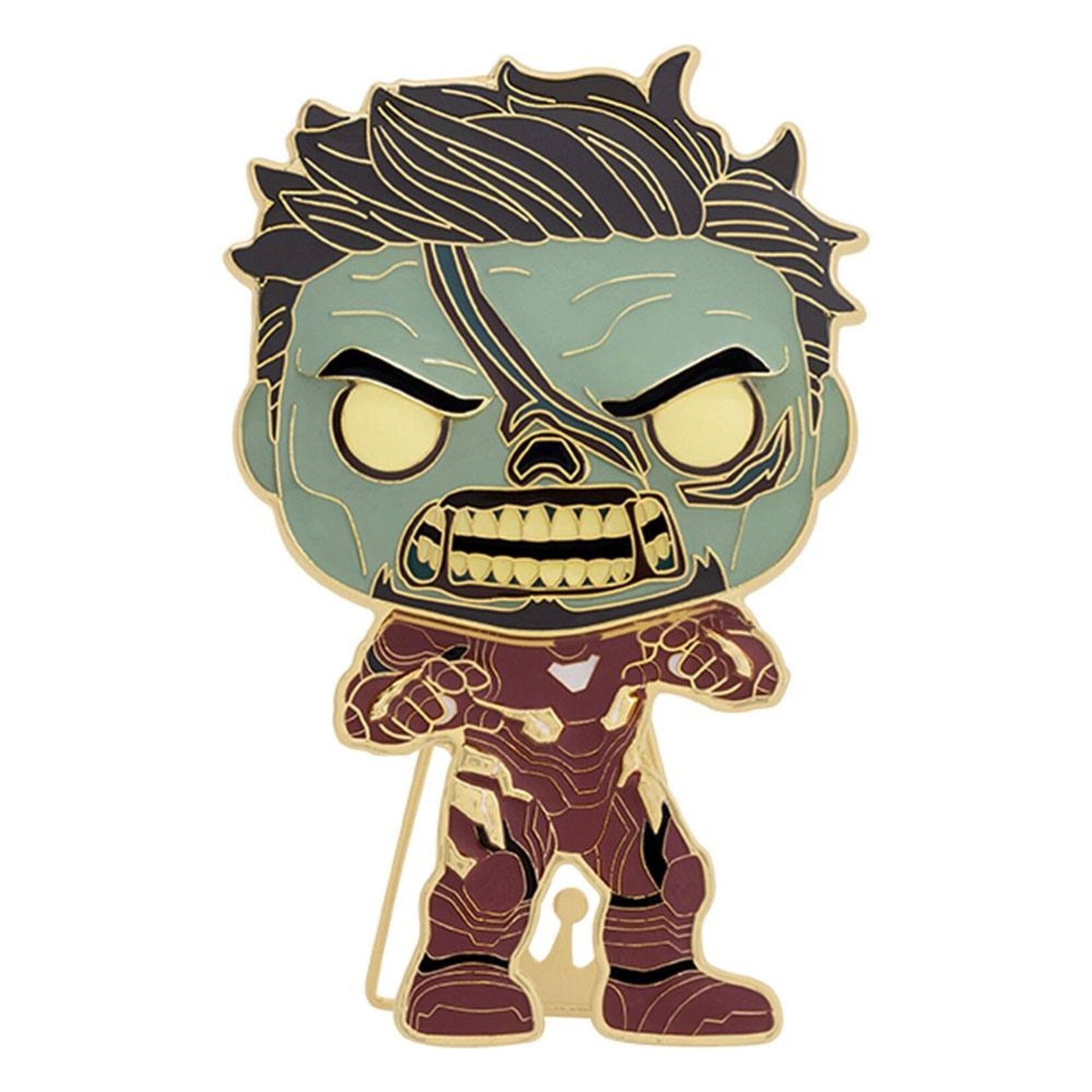 Funko Funko Pop! Enamel Pin Marvel What If...? Zombie Iron Man 10 cm