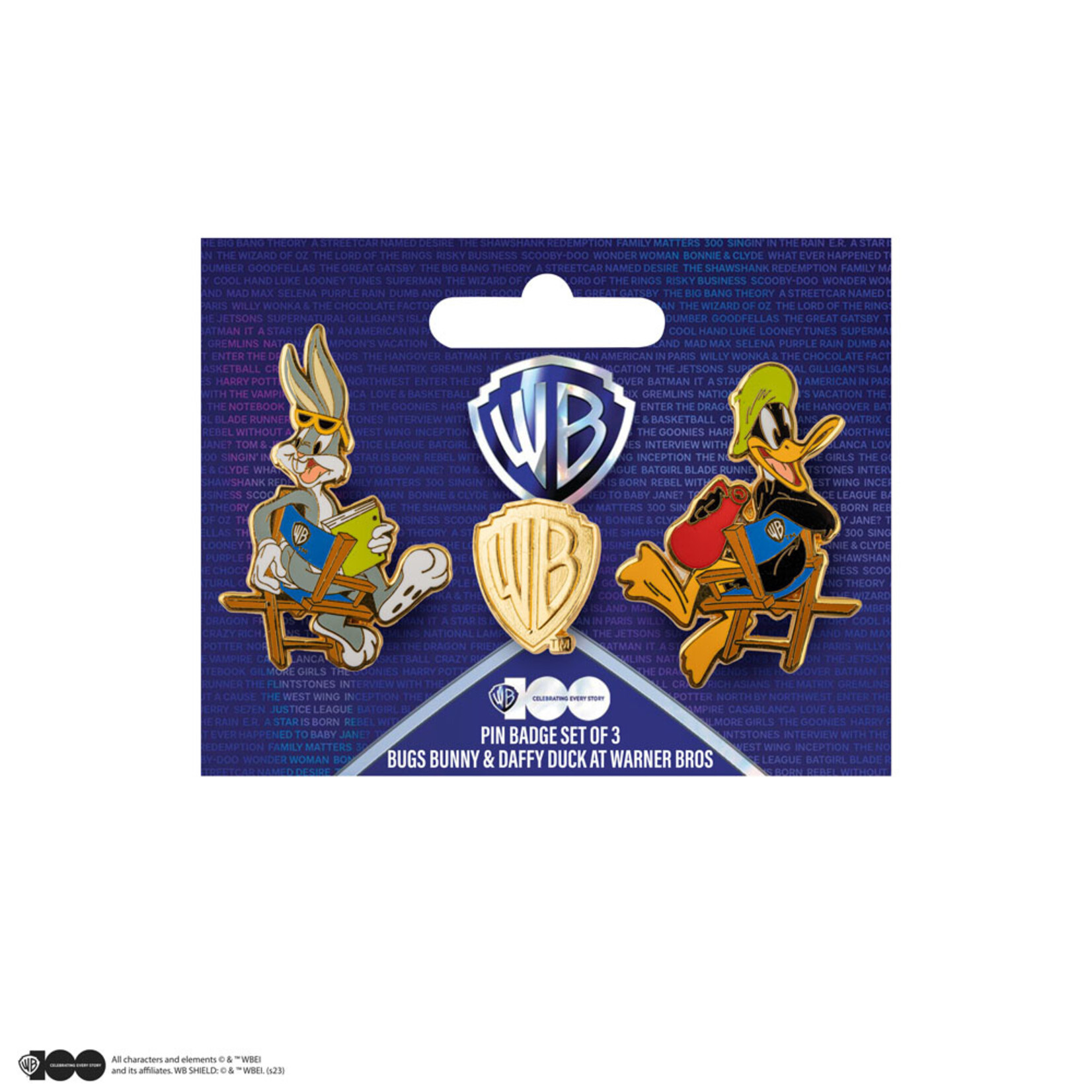 Cinereplicas Cinereplicas Looney Tunes Pins 2-Pack Bugs Bunny and Daffy Duck at Warner Bros Studio
