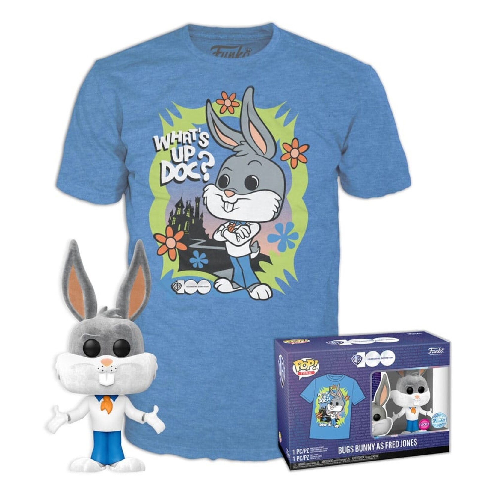 Funko Funko POP! Tees Loony Tunes Bugs Bunny As Fred Jones