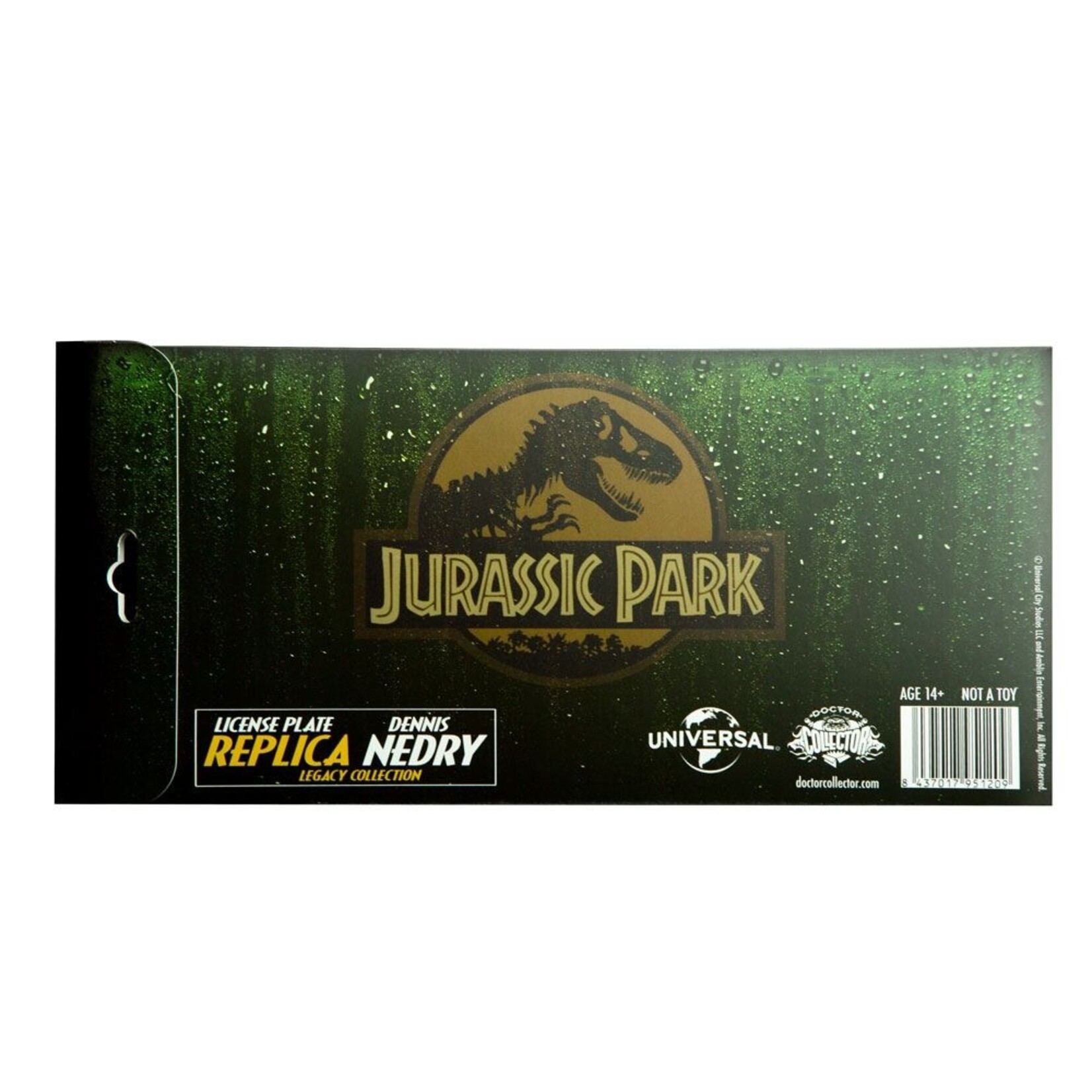 Doctor Collector Doctor Collector Jurassic Park License Plate Replica