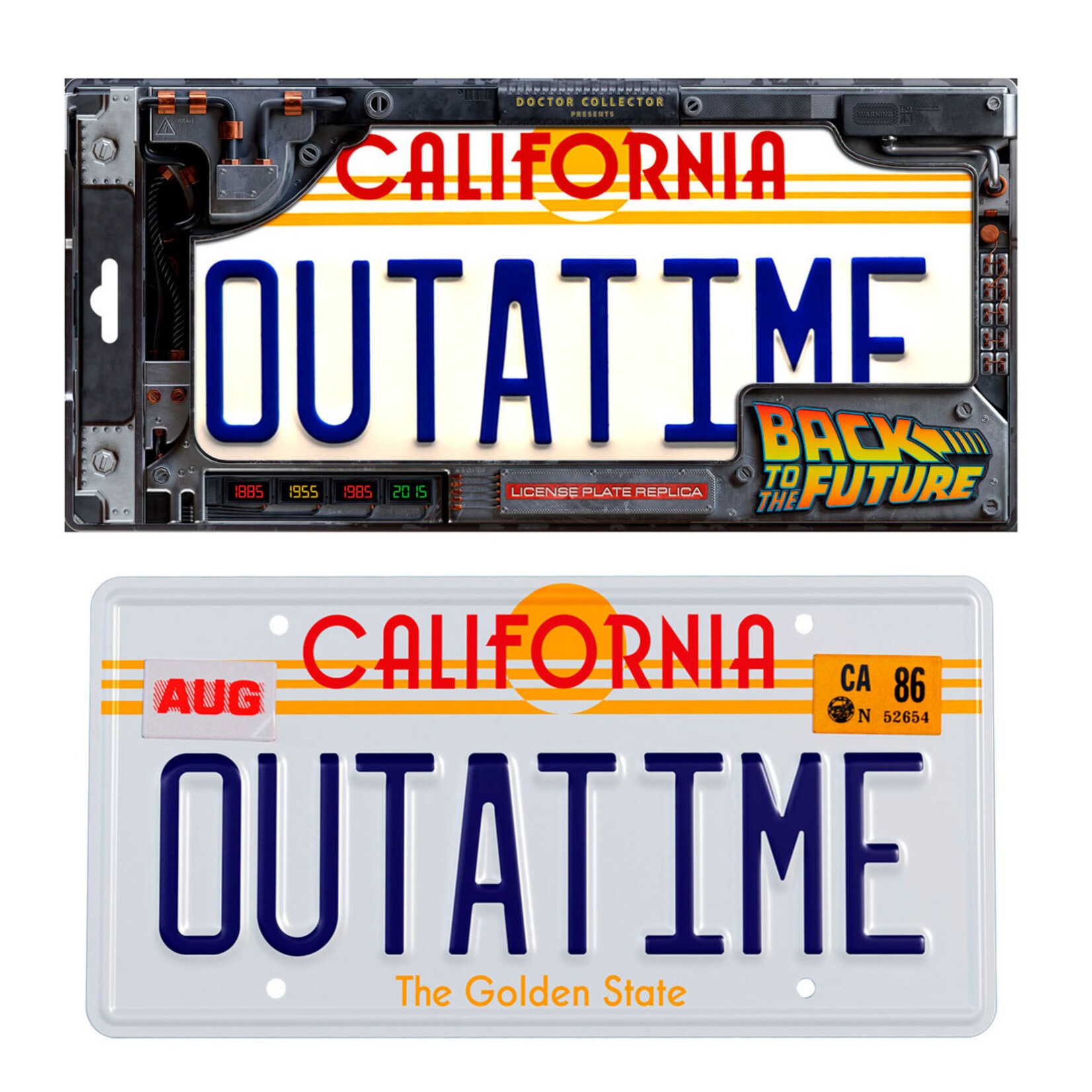 Doctor Collector Doctor Collector Back to the Future OUTATIME License Plate Replica
