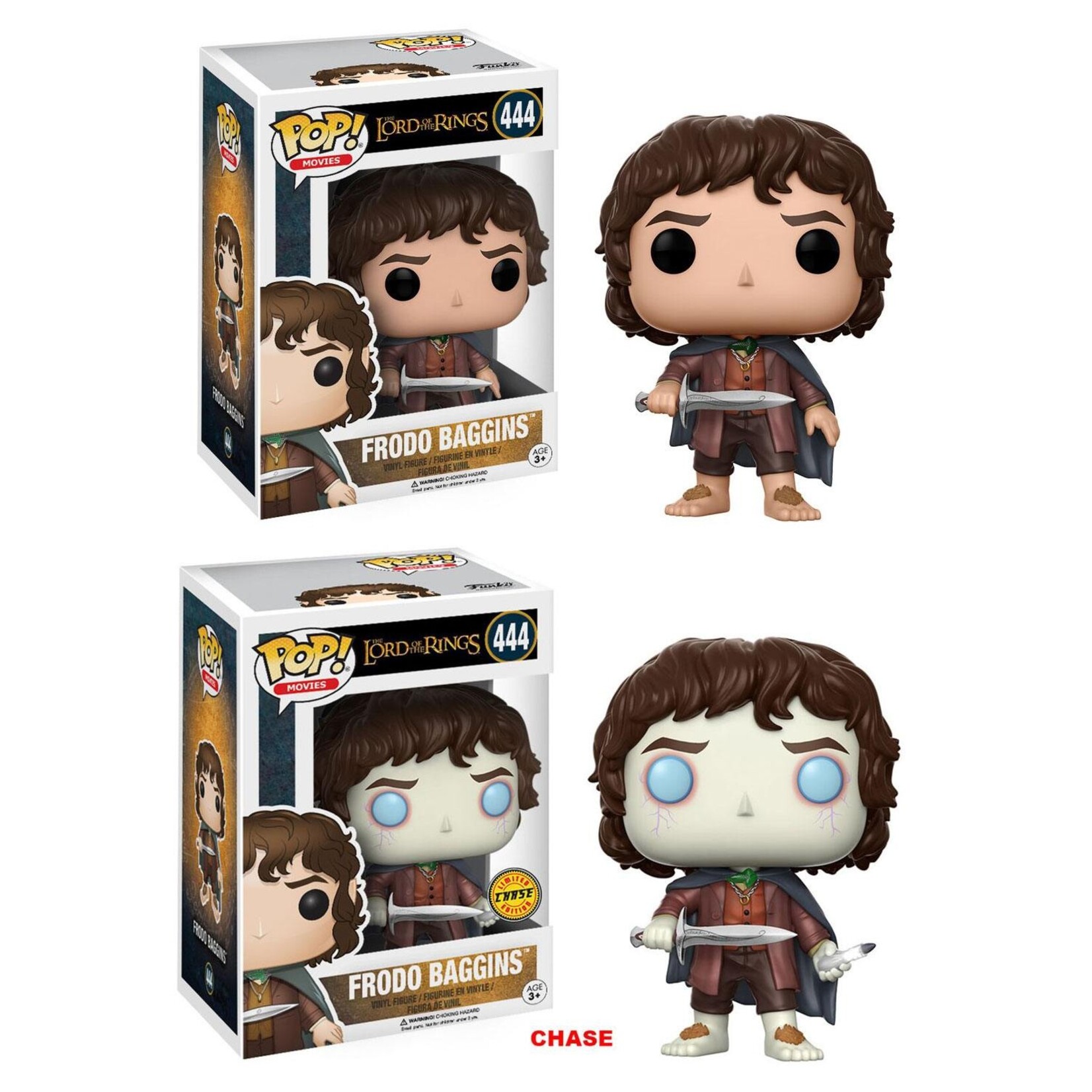 Funko Funko Lord of the Rings POP! Movies Vinyl Figure Frodo Baggins w/Chase 9 cm