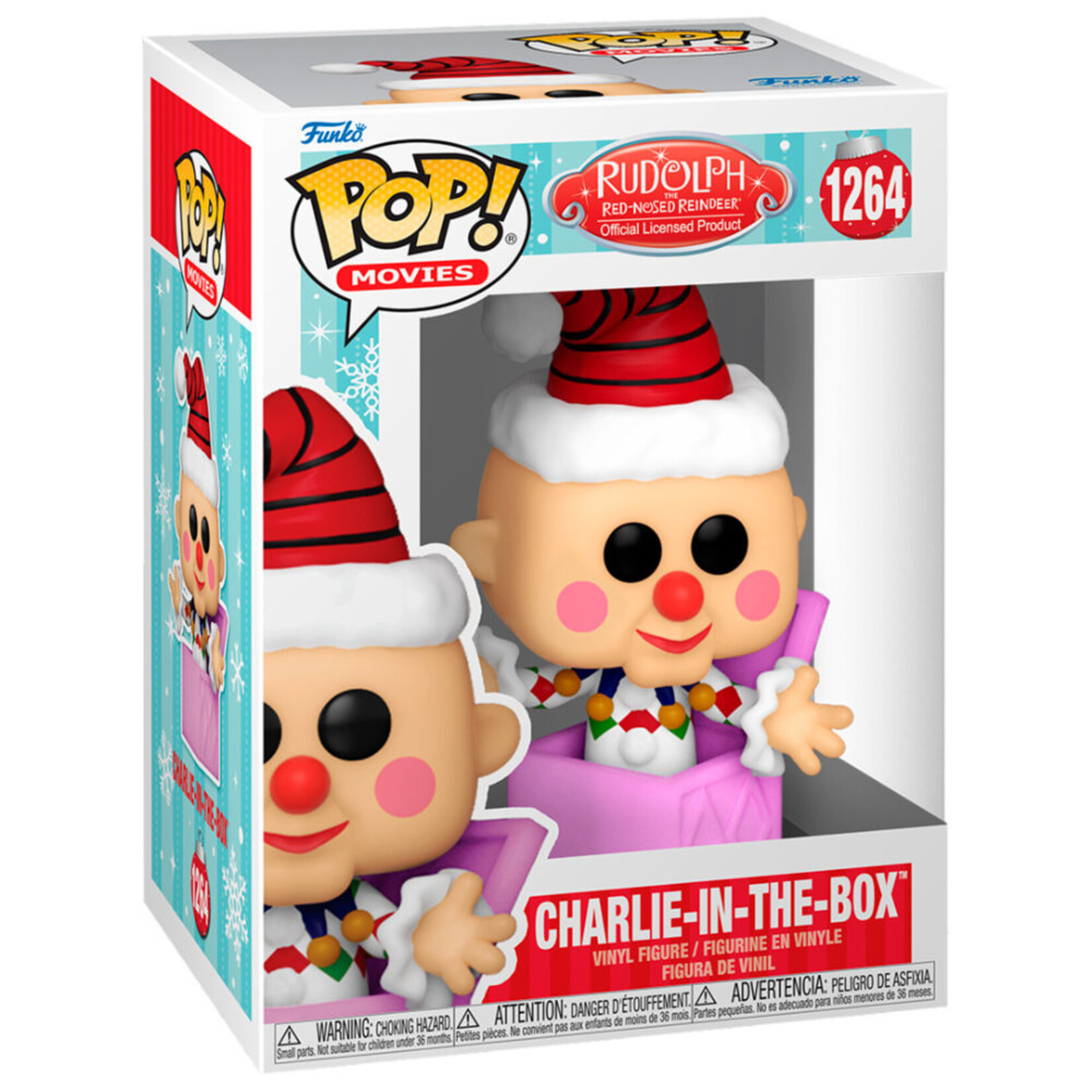 Funko Funko Rudolph the Red-Nosed Reindeer POP! Movies Vinyl Figure Charlie-in-the-Box 9 cm