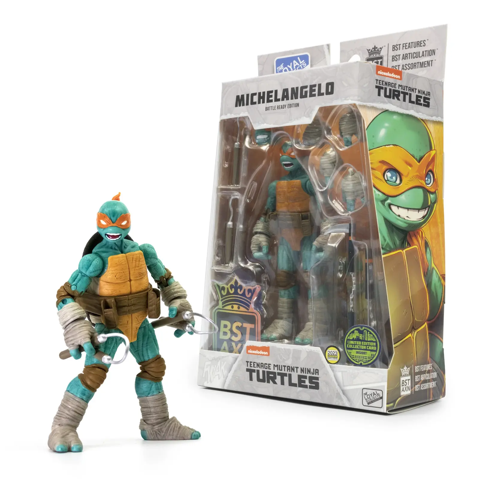 The Loyal Subjects The Loyal Subjects Teenage Mutant Ninja Turtles BST AXN Action Figure Michelangelo (IDW Comics) 13 cm