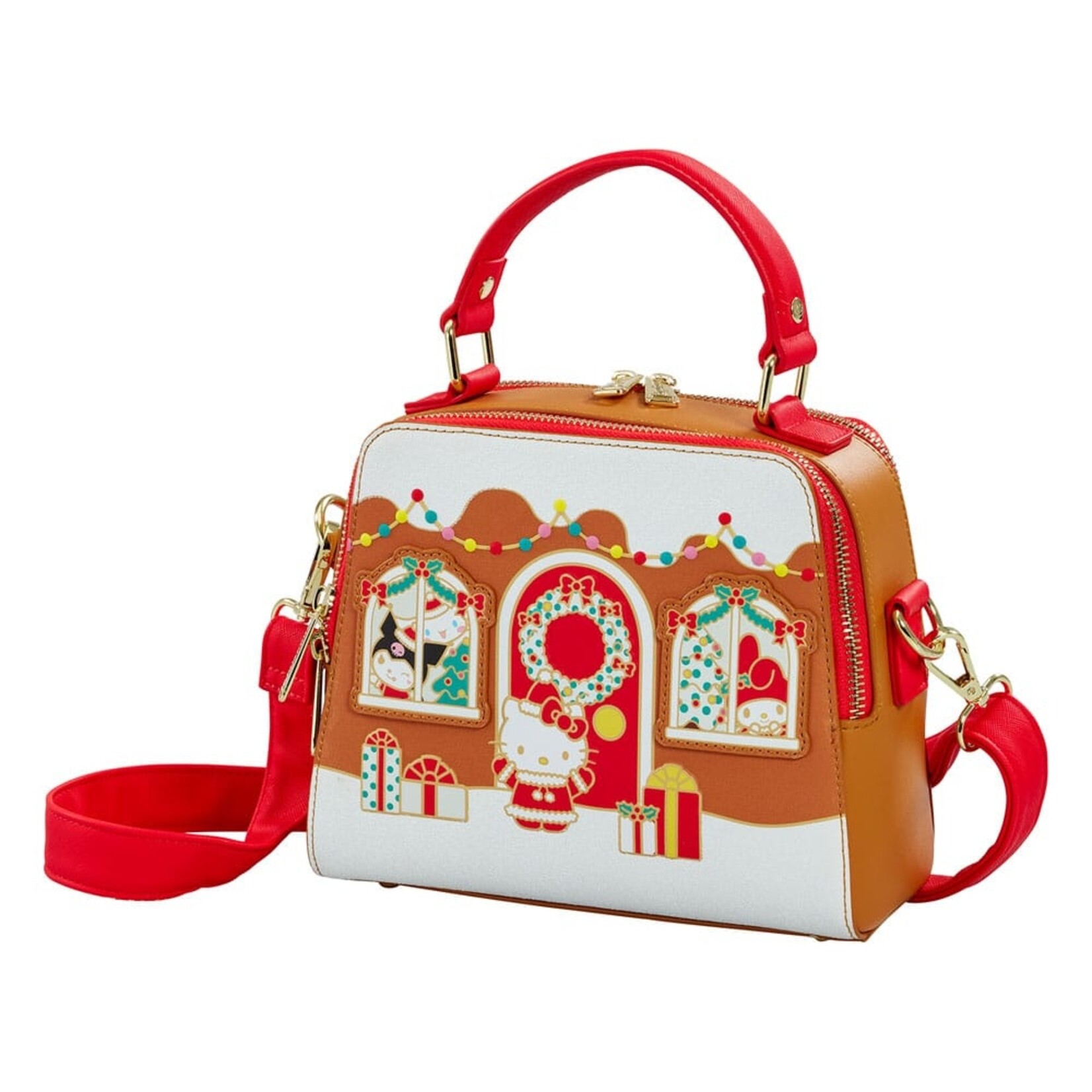 Loungefly Loungefly Hello Kitty Crossbody Bag Gingerbread House 21 cm