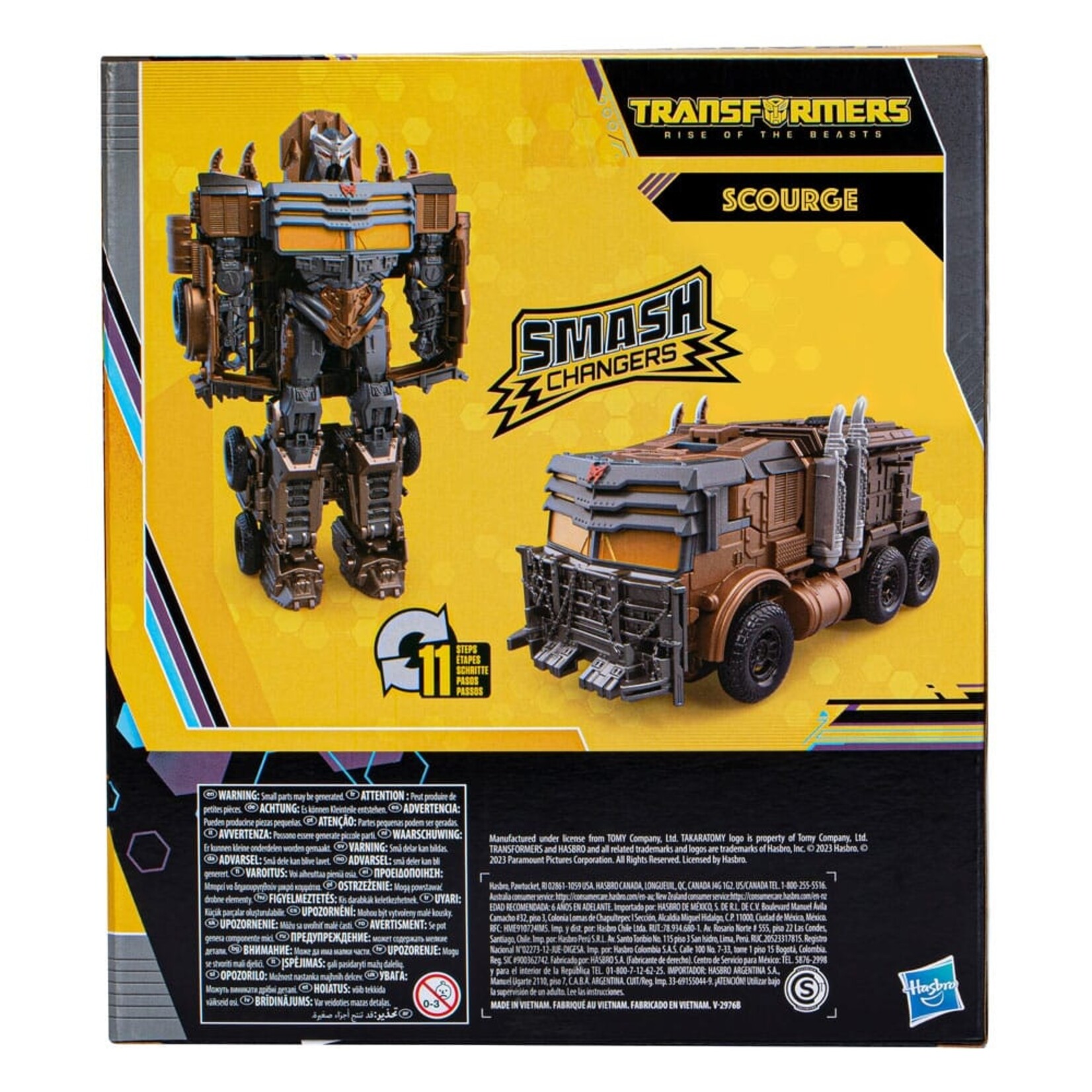 Hasbro Hasbro Transformers Rise of the Beasts Buzzworthy Bumblebee Smash Changers Action Figure Scourge 23 cm