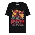 Difuzed Difuzed Stanger Things Men's Short Sleeved T-shirt Demogorgon Live
