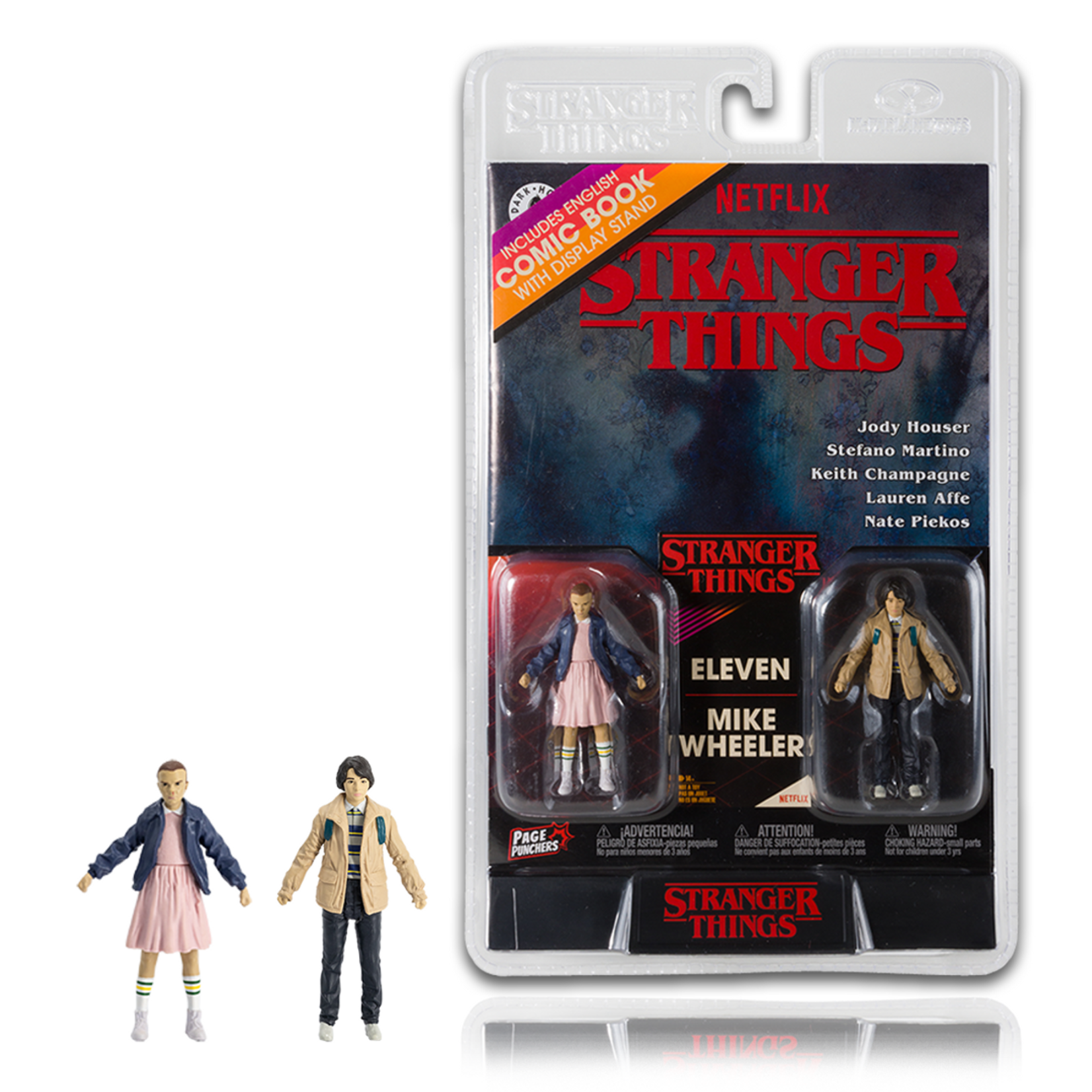 McFarlane Toys McFarlane Toys Stranger Things Page Punchers Action Figures & Comic Book Eleven and Mike Wheeler 8 cm