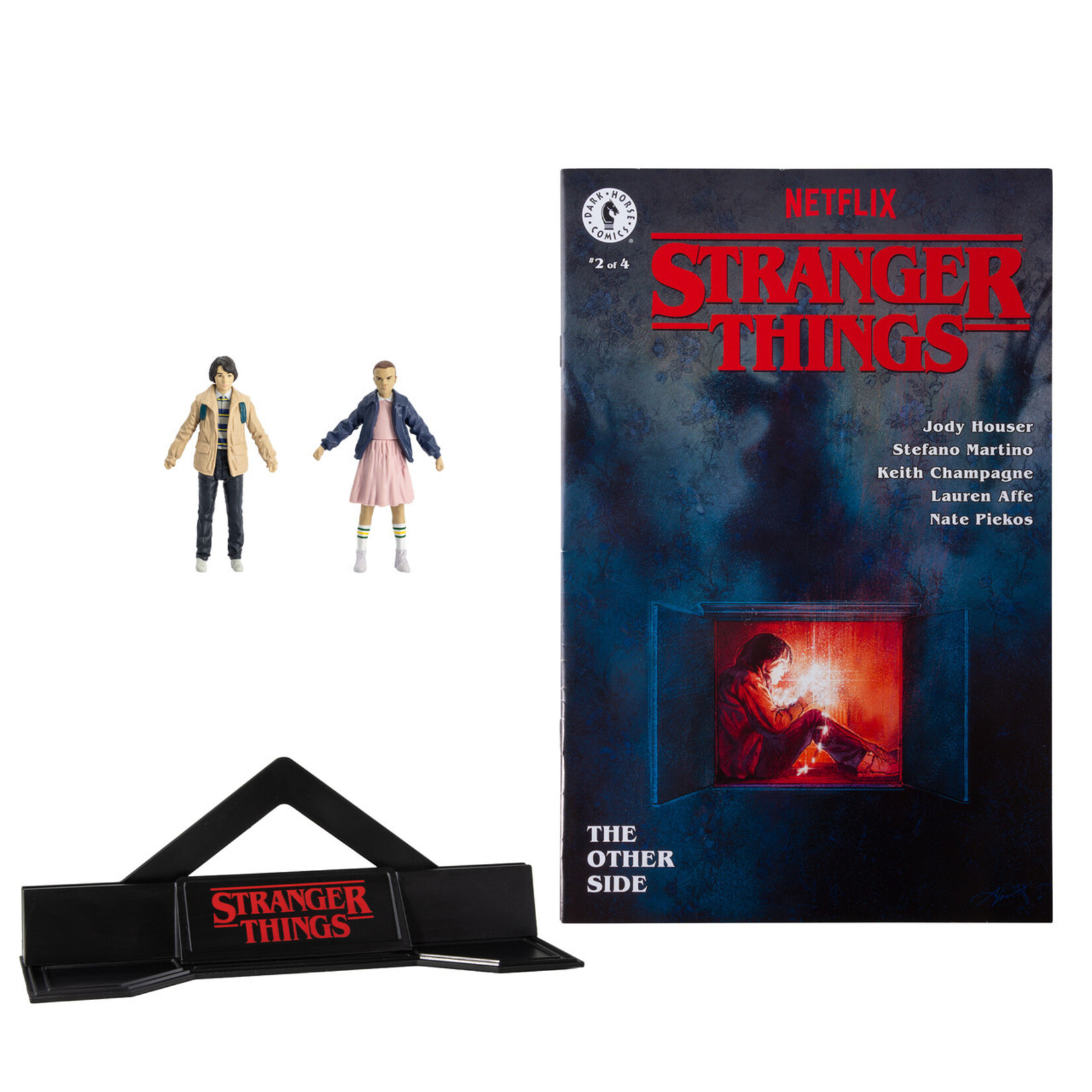 McFarlane Toys McFarlane Toys Stranger Things Page Punchers Action Figures & Comic Book Eleven and Mike Wheeler 8 cm