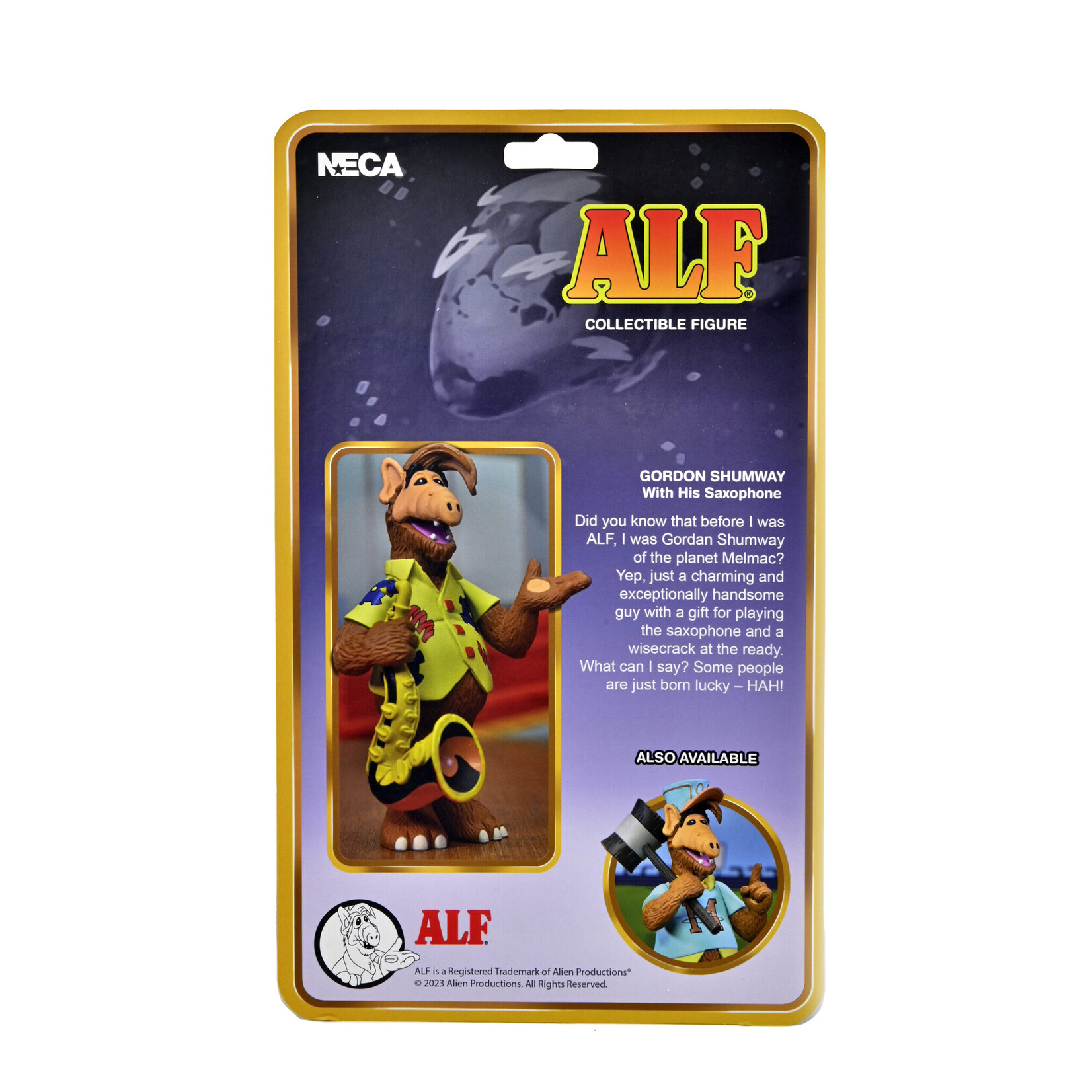 NECA NECA Alien Life Form Action Figure Toony Classics Alf with Saxophone 15 cm