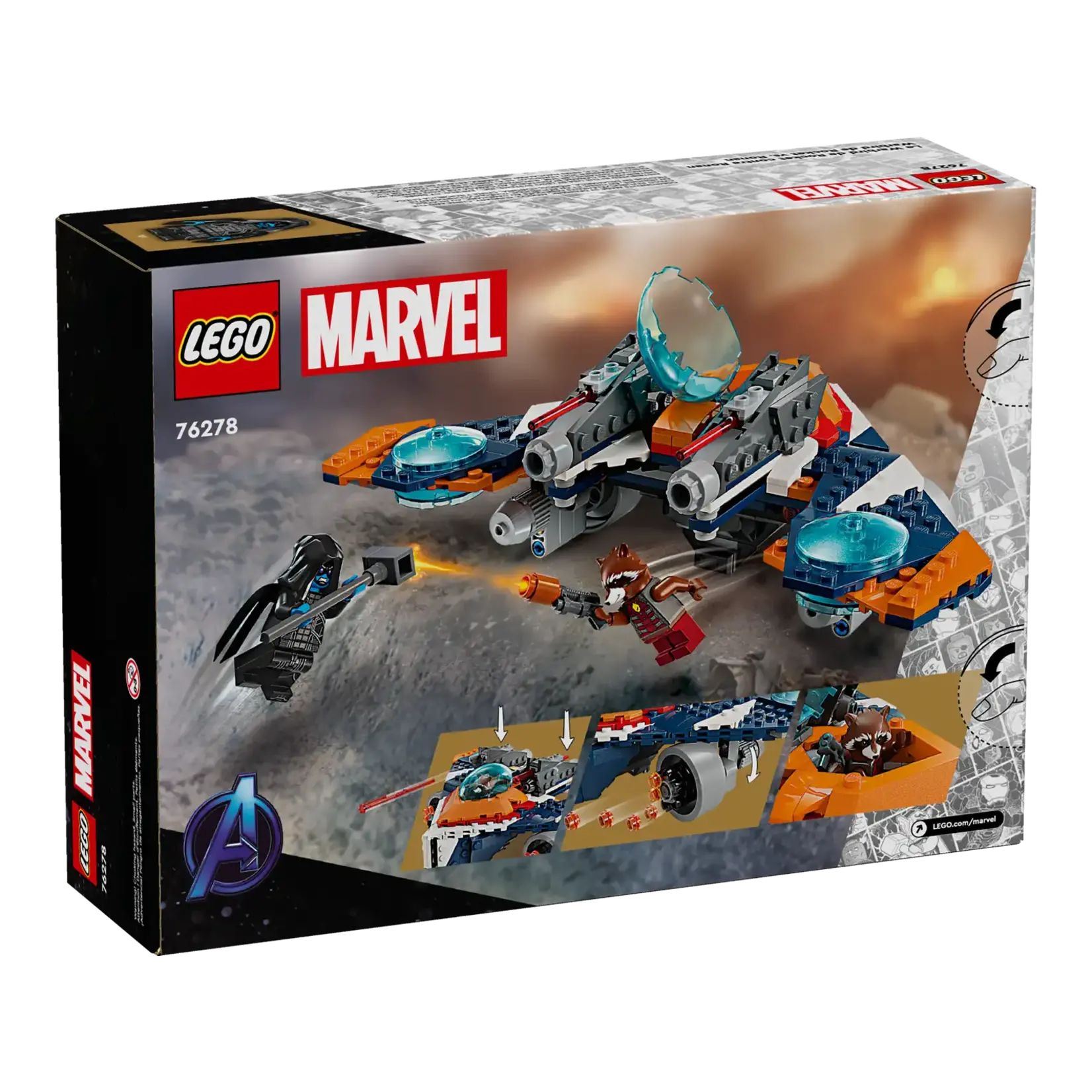 LEGO LEGO Marvel Infinity Saga Rockets Warbird vs. Ronan (76278)