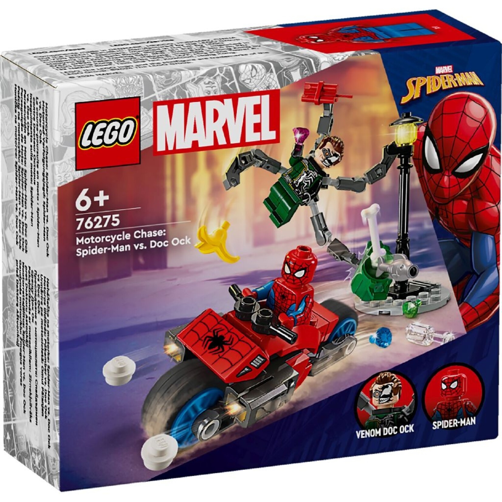 LEGO LEGO Marvel Spider-Man Motorachtervolging: Spider-Man vs. Doc Ock (76275)