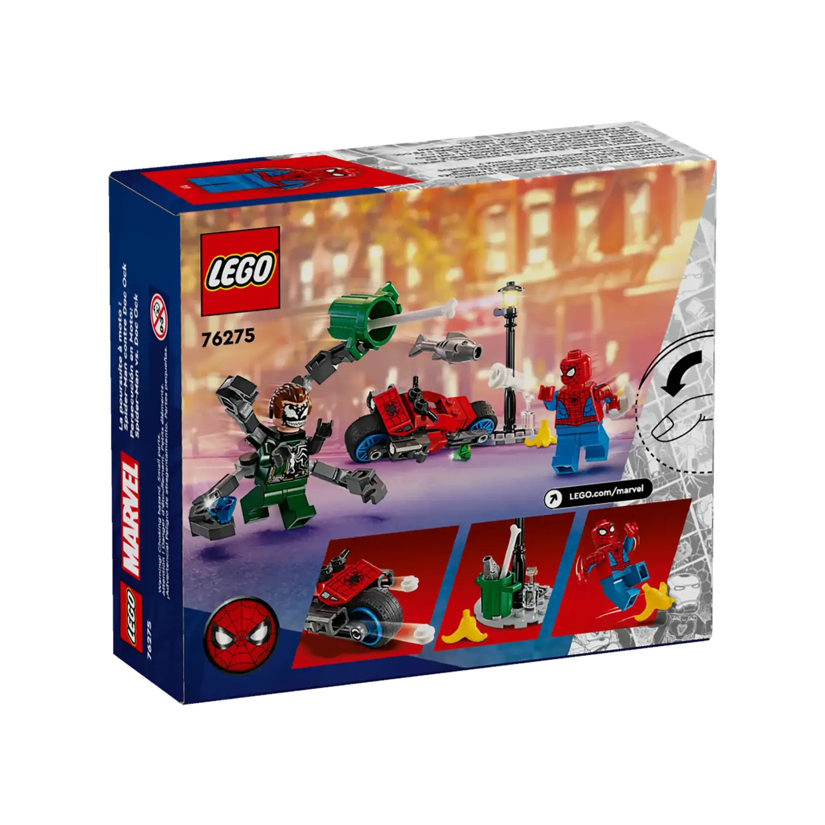 LEGO LEGO Marvel Spider-Man Motorachtervolging: Spider-Man vs. Doc Ock (76275)