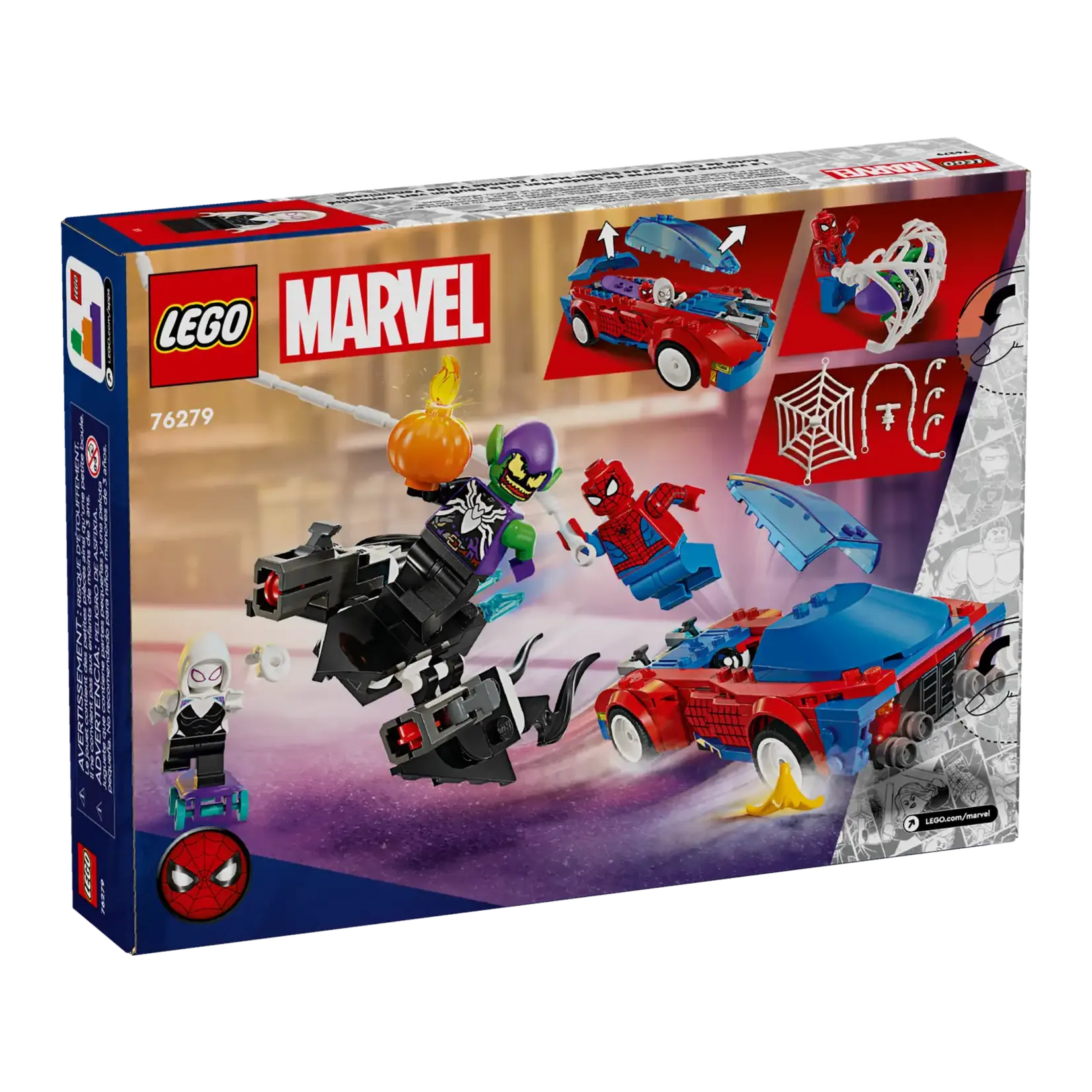 LEGO LEGO Marvel Spider-Man Racewagen en Venom Green Goblin (76279)