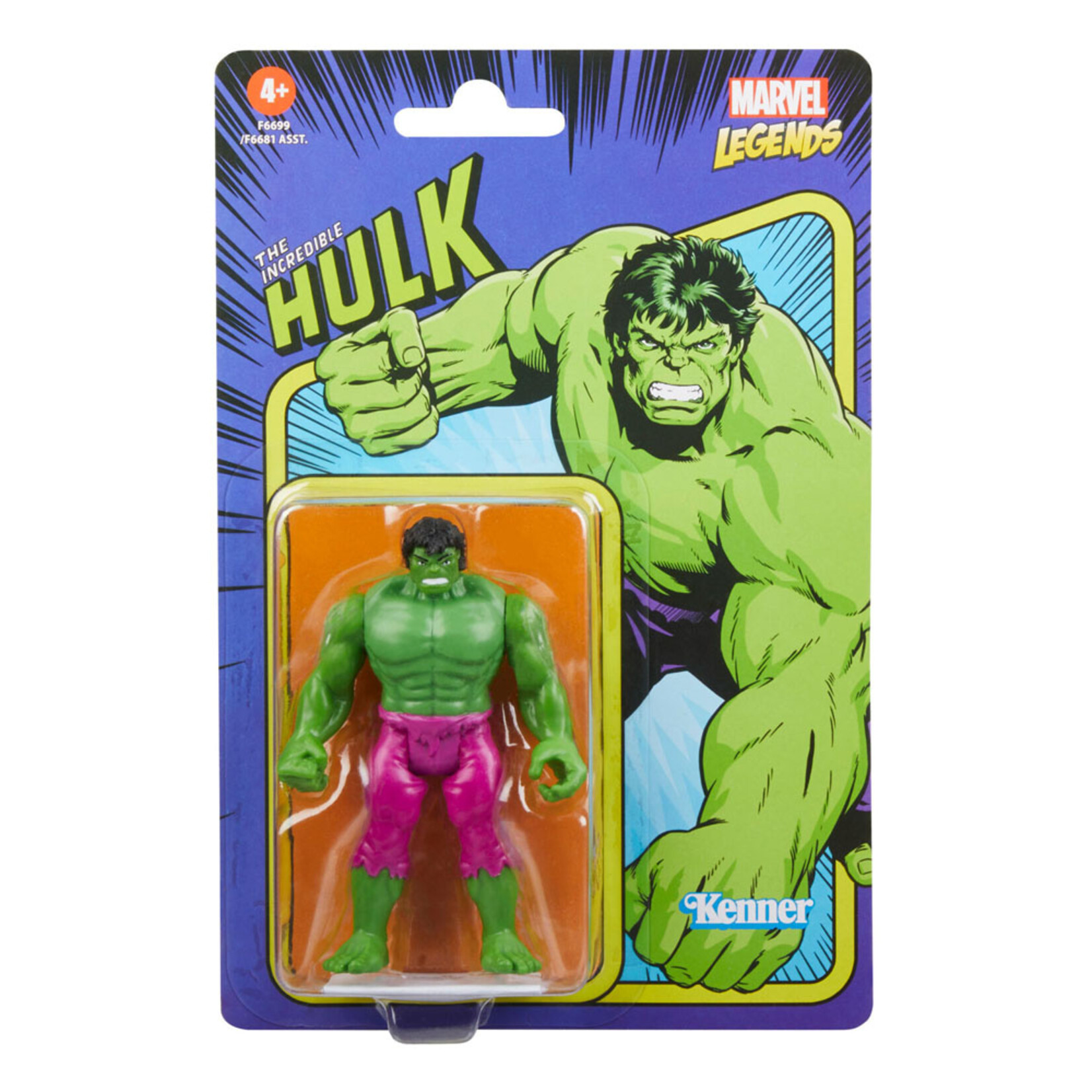 Hasbro Hasbro Marvel Legends Retro Collection Action Figure The Incredible Hulk 10 cm