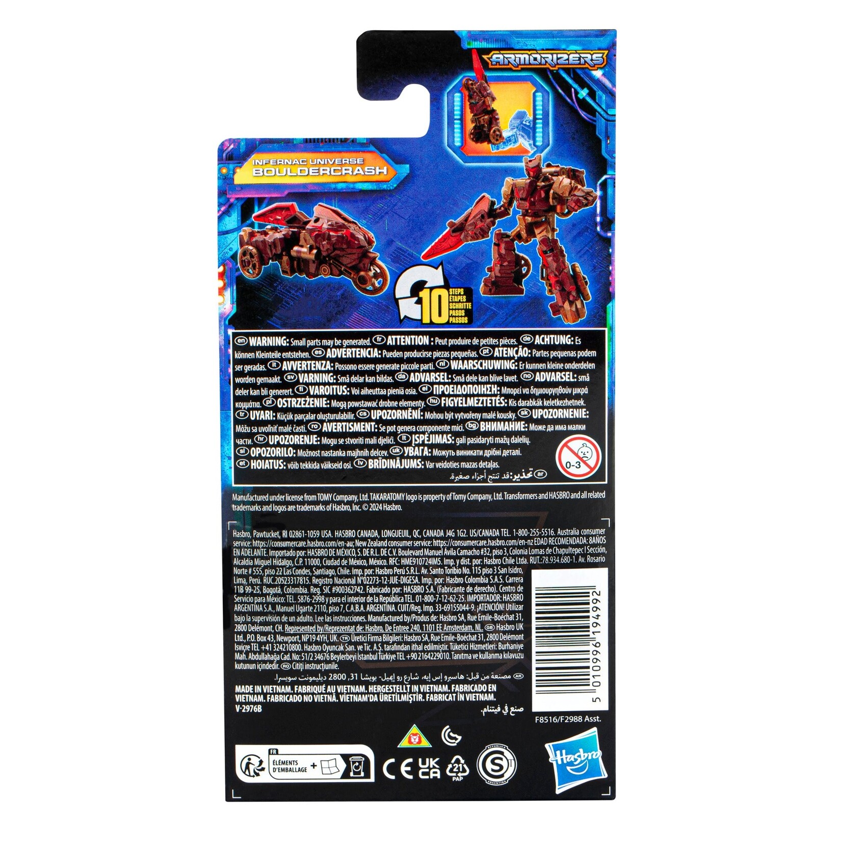 Hasbro Hasbro Transformers Legacy United Core Class Action Figure Infernac Universe Bouldercrash 9 cm
