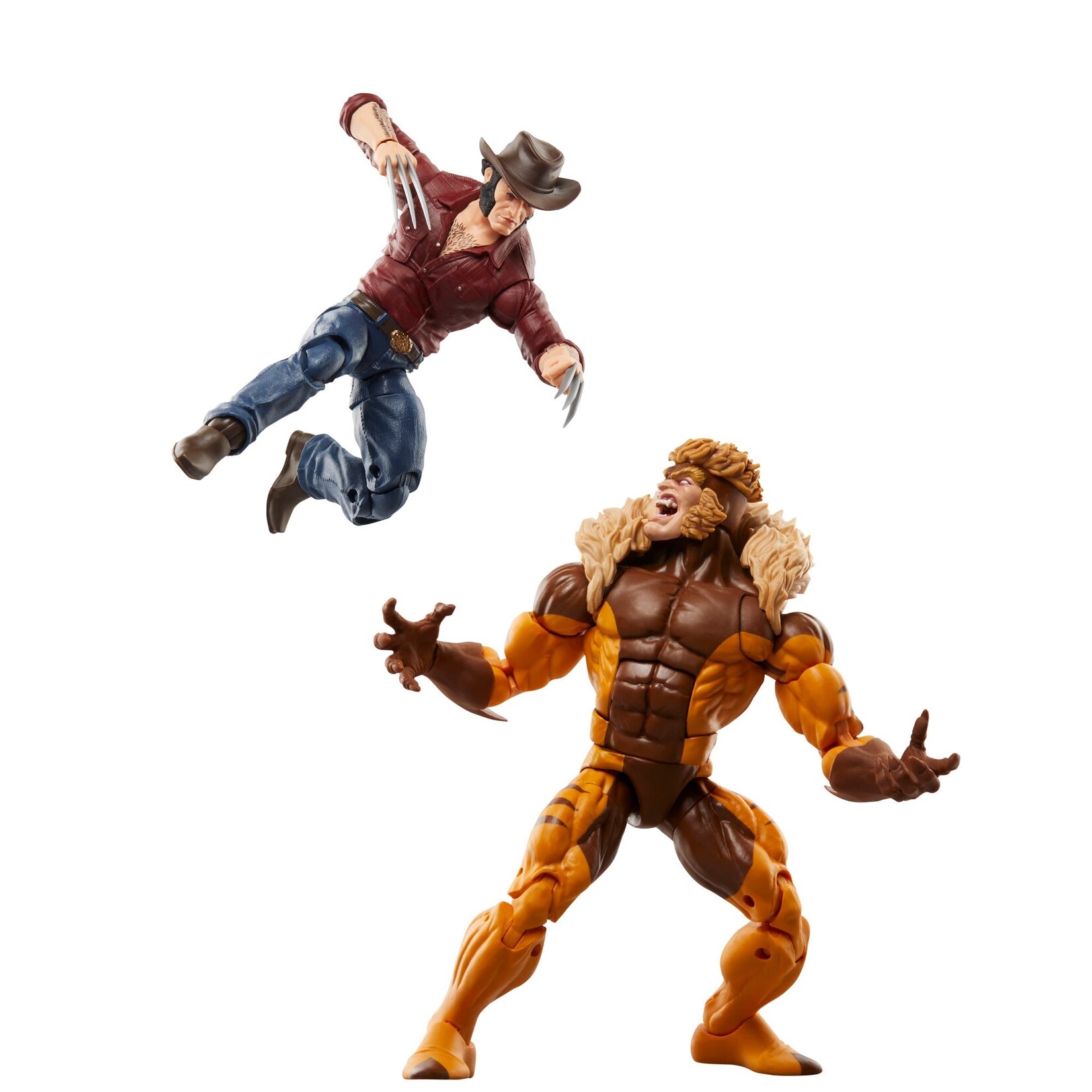 Hasbro Hasbro Marvel Wolverine 50th Anniversary Action Figure 2-Pack Logan & Sabretooth 15 cm