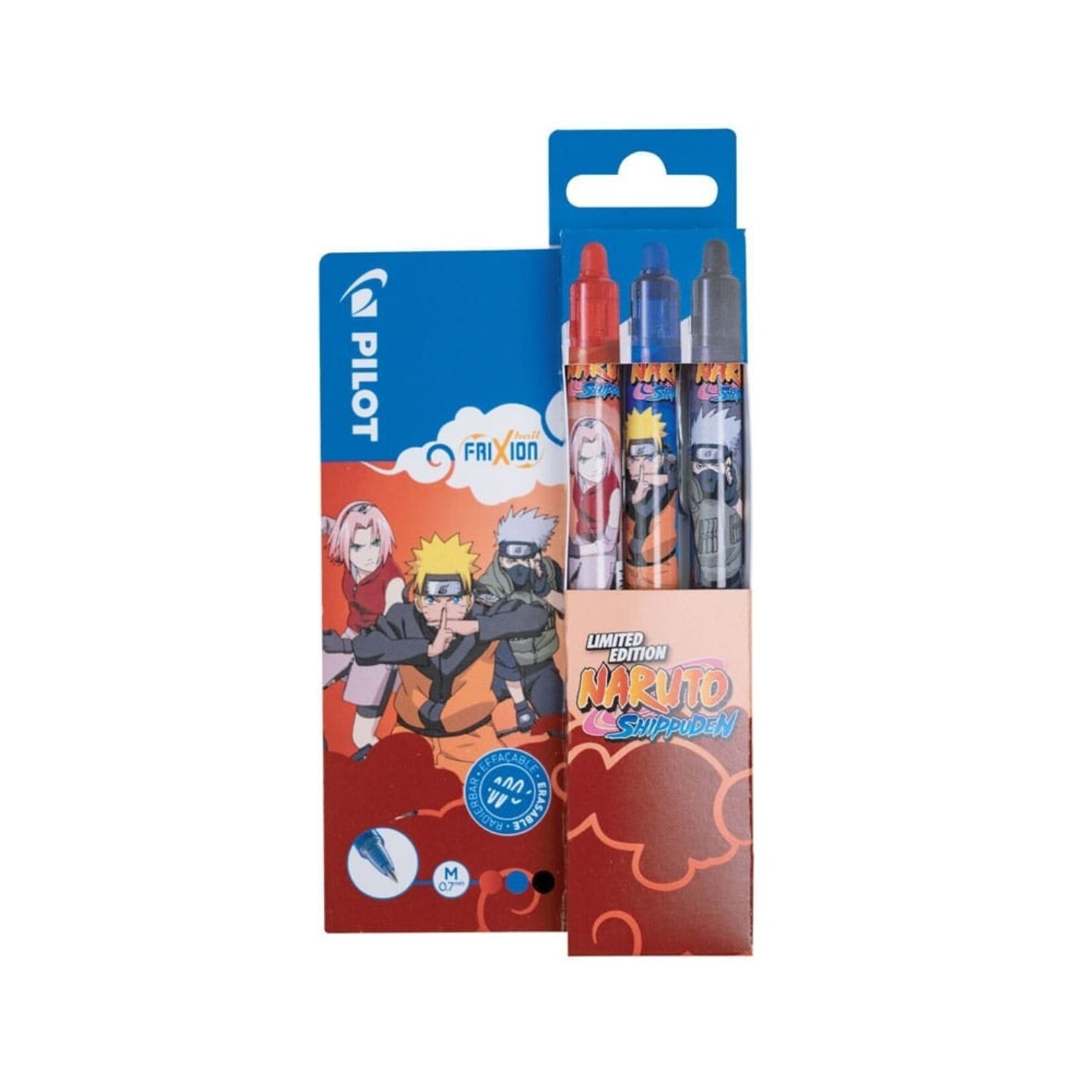 Pilot Pilot Naruto Shippuden Frixion Clicker Pennen Set