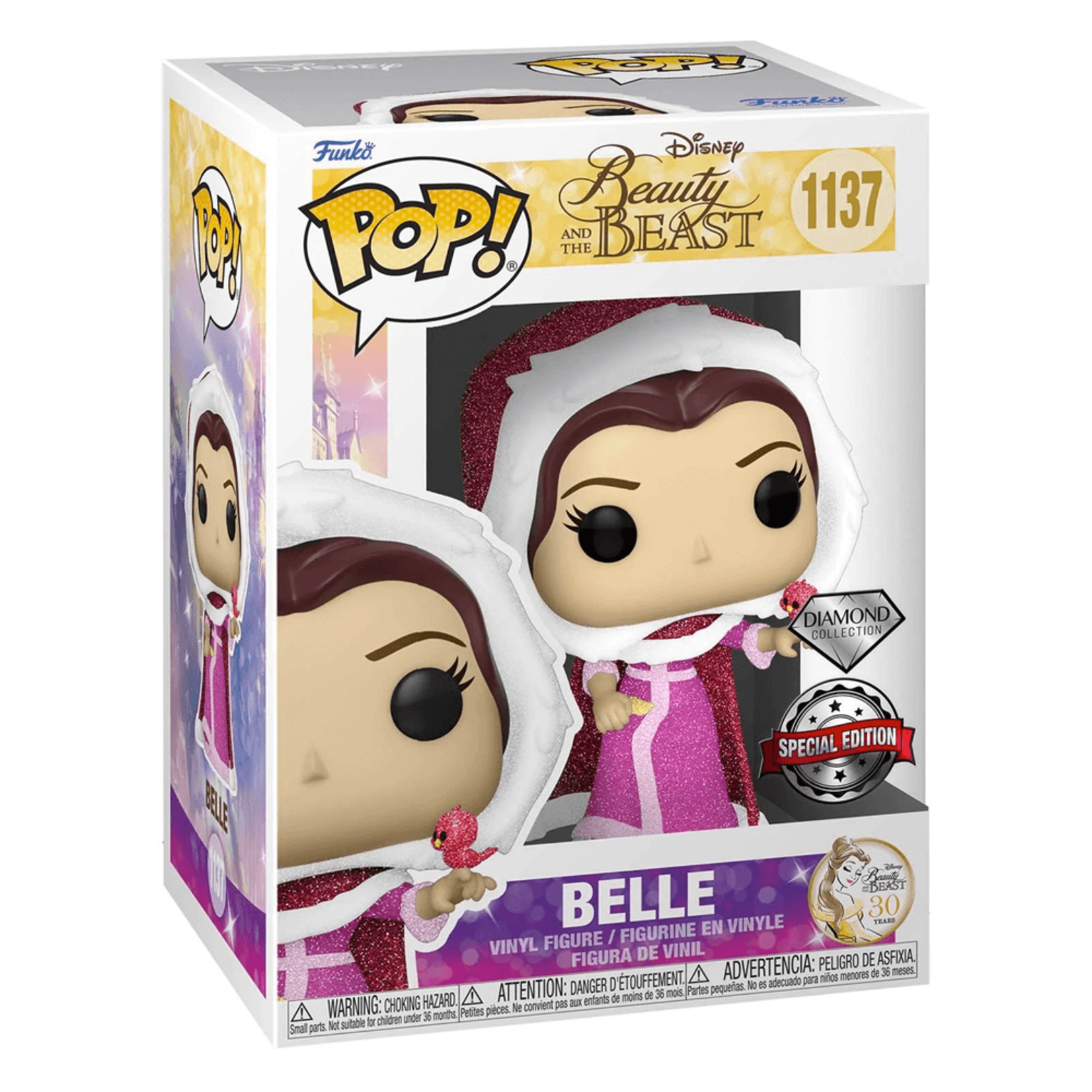 Funko Funko Disney Beauty and the Beast POP! Vinyl Figure Winter Belle Diamond Collection 9 cm