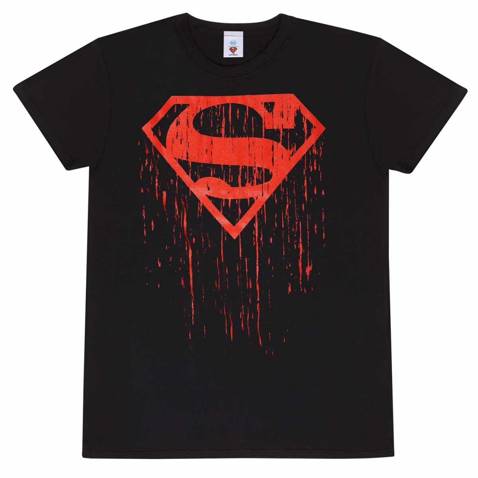 Heroes Inc Heroes Inc DC Comics Superman T-Shirt Dripping Symbol