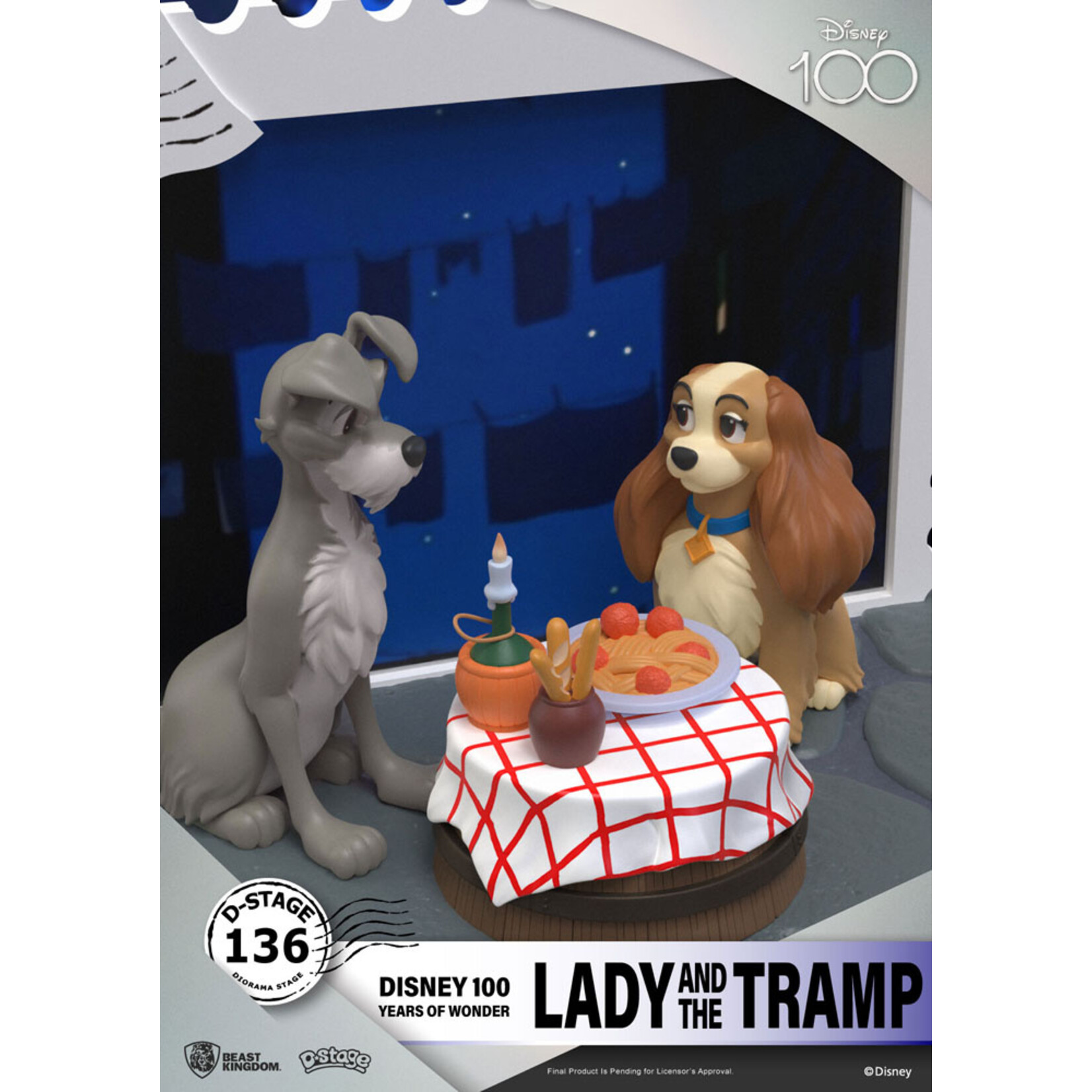 Beast Kingdom Beast Kingdom Disney D-Stage PVC Diorama Lady and the Tramp 12 cm