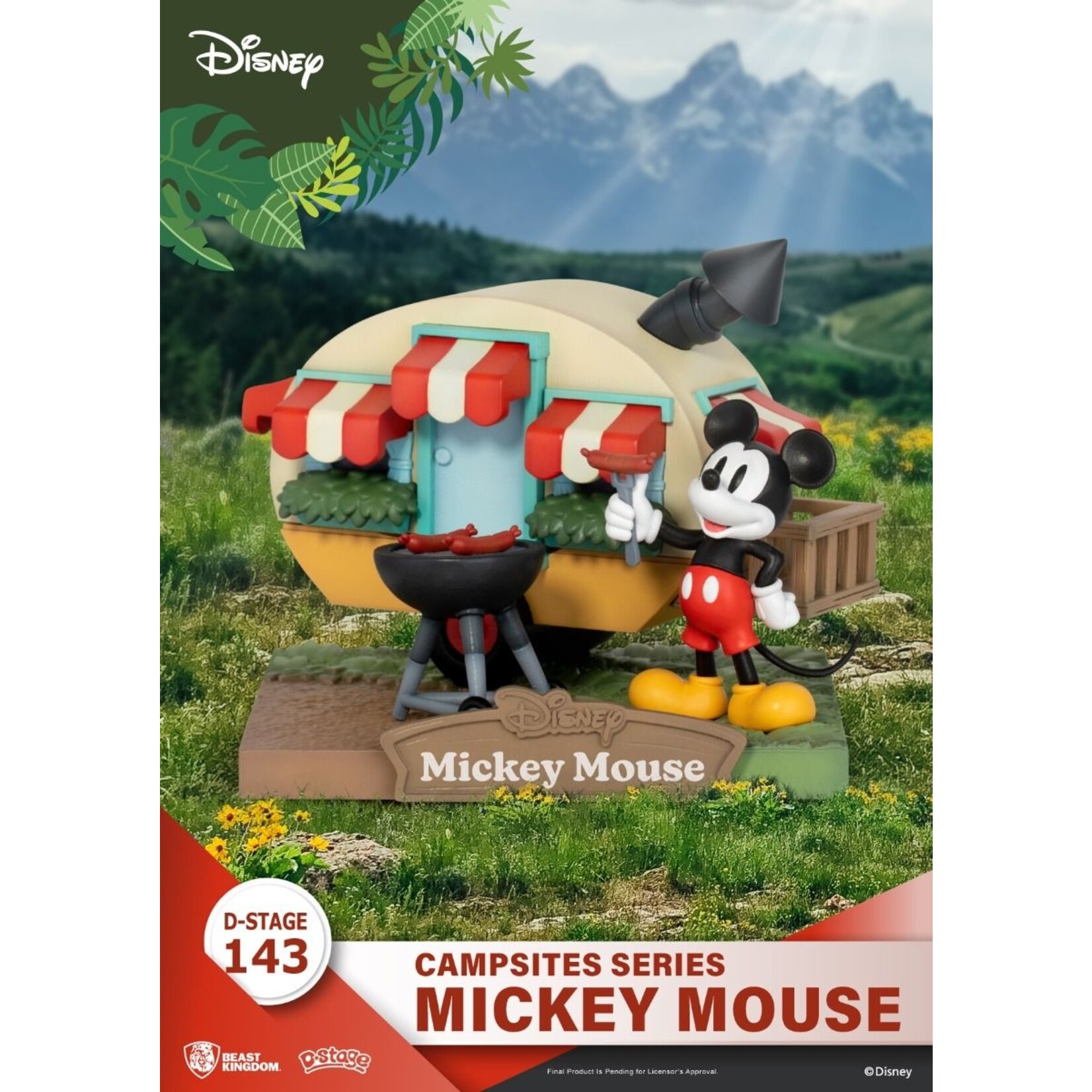 Beast Kingdom Beast Kingdom Disney D-Stage Campsite Series PVC Diorama Mickey Mouse 10 cm