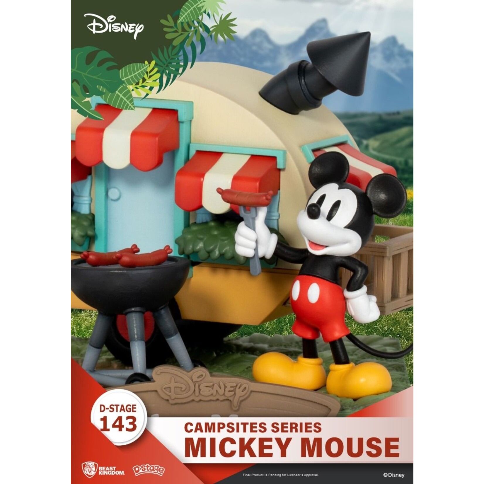 Beast Kingdom Beast Kingdom Disney D-Stage Campsite Series PVC Diorama Mickey Mouse 10 cm