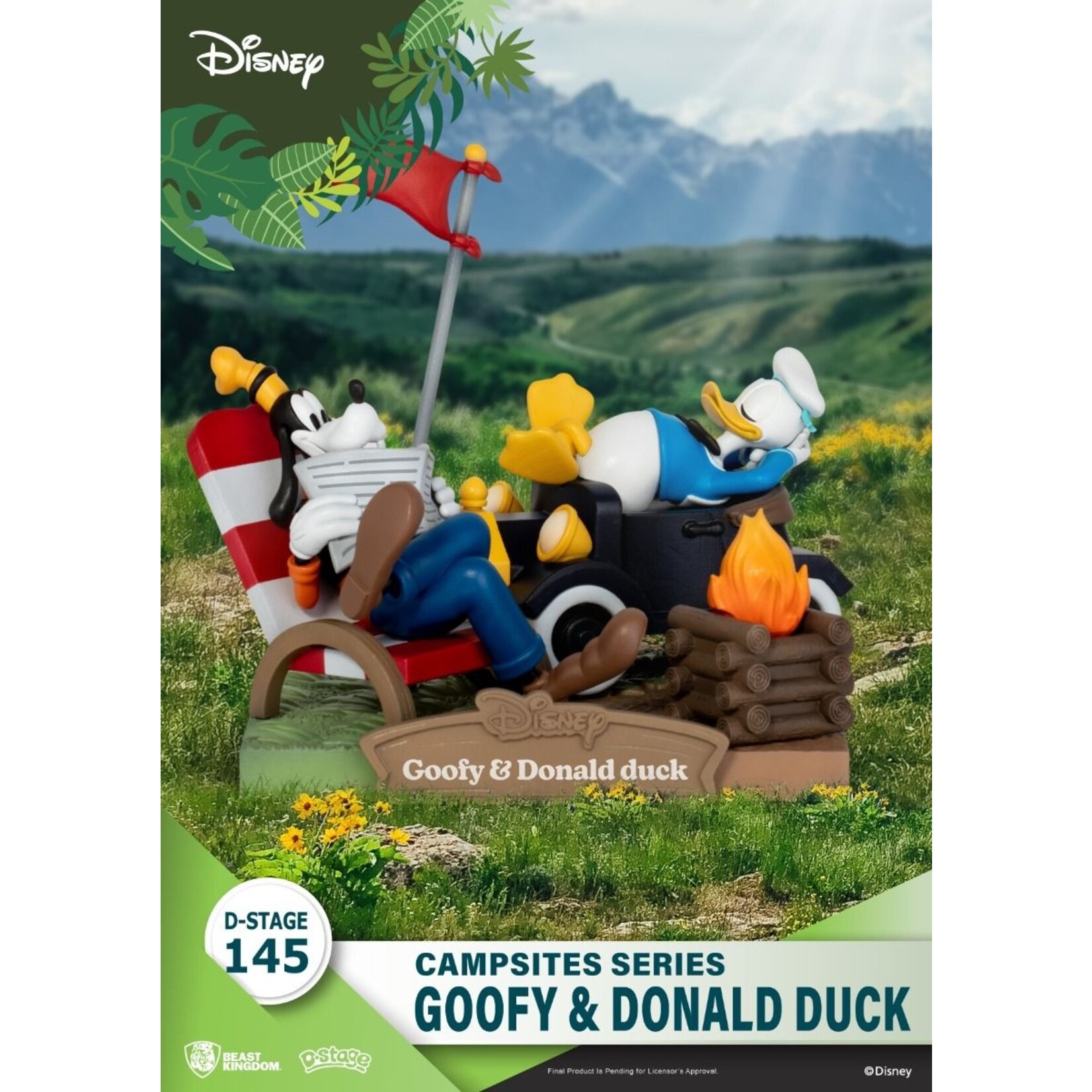 Beast Kingdom Beast Kingdom Disney D-Stage Campsite Series PVC Diorama Goofy & Donald Duck 10 cm