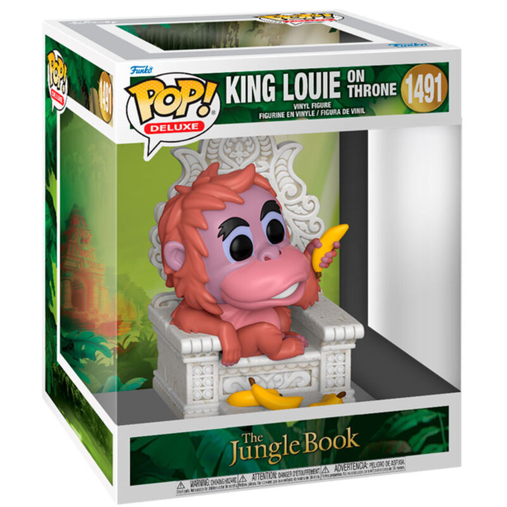 Funko Funko Disney The Jungle Book POP! Deluxe Vinyl Figure King Louie on Throne 13 cm