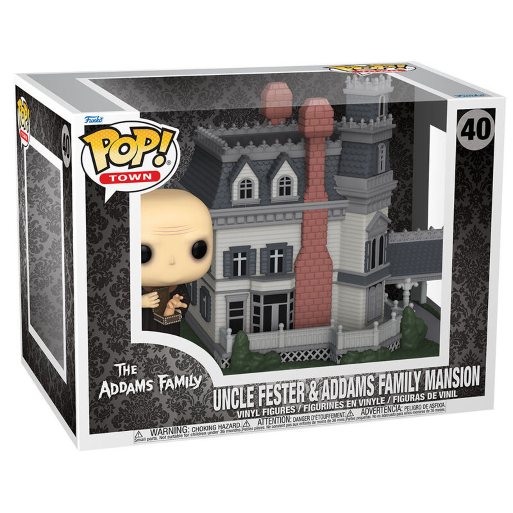 Funko Funko The Addams Family POP! Town Uncle Fester & Addams Family Mansion 16 cm