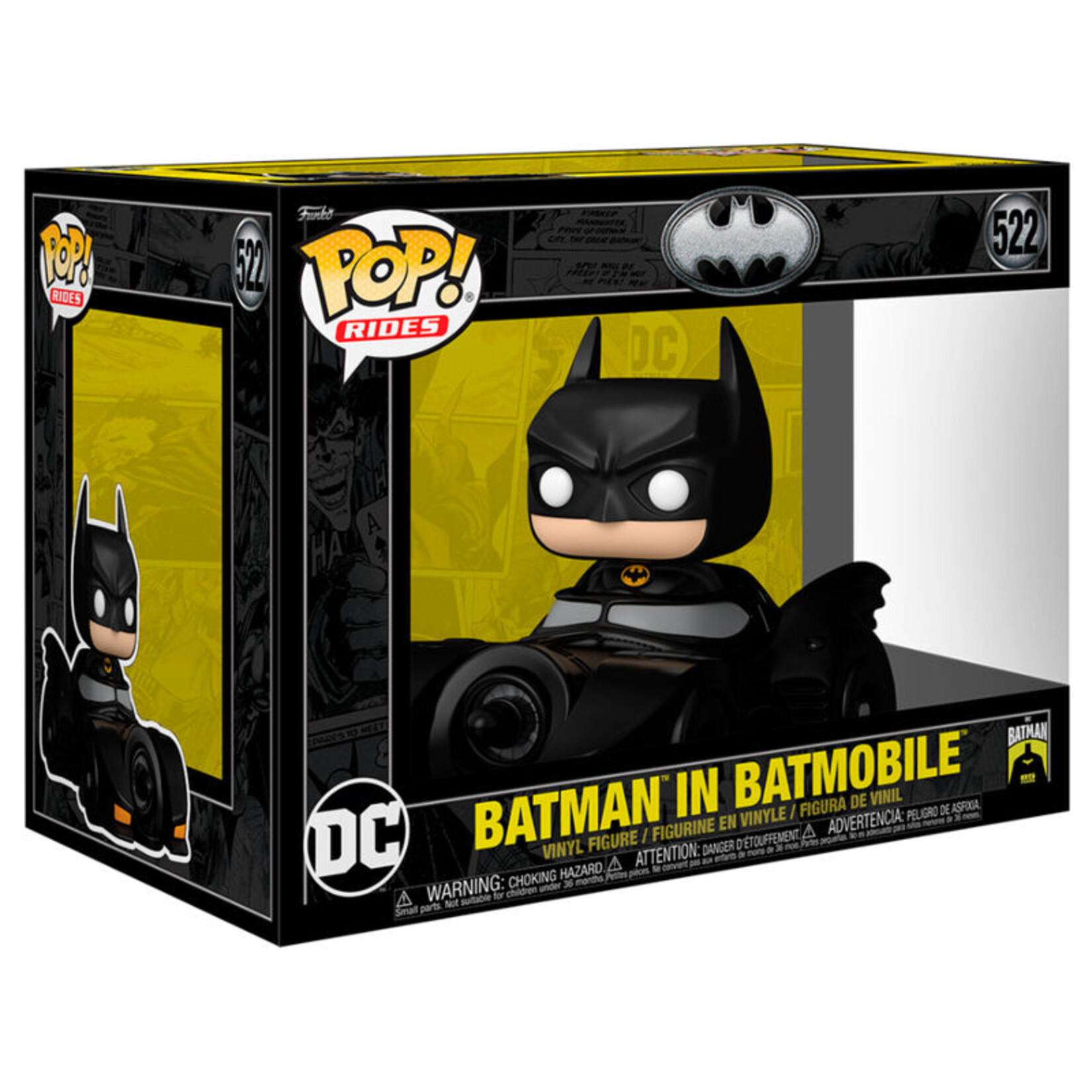 Funko Funko DC Comics Batman 85th Anniversary POP! Rides Vinyl Figure Batman in Batmobile 12cm