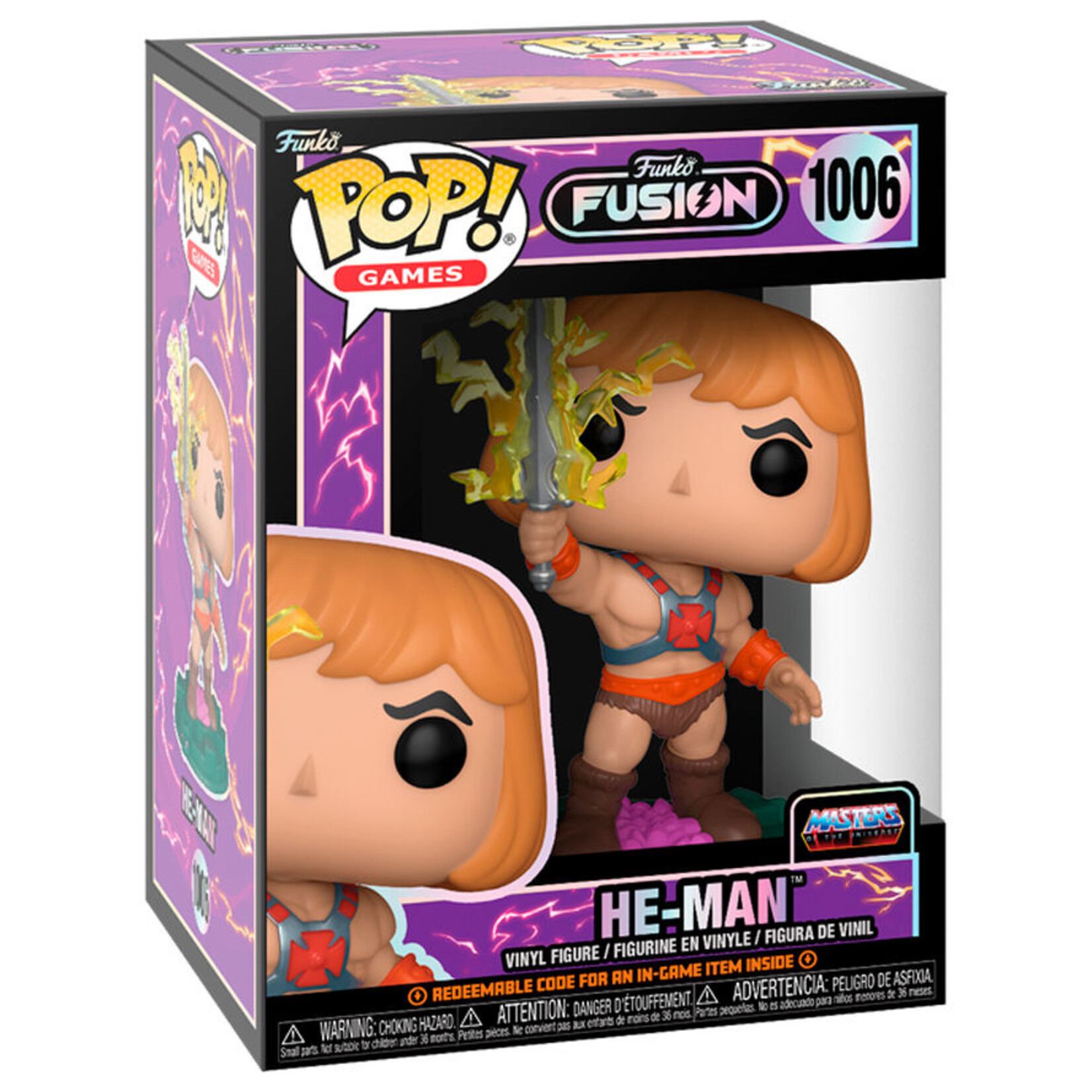 Funko Funko Fusion Masters of the Universe POP! Games Vinyl Figure He-Man w/Chase 9 cm