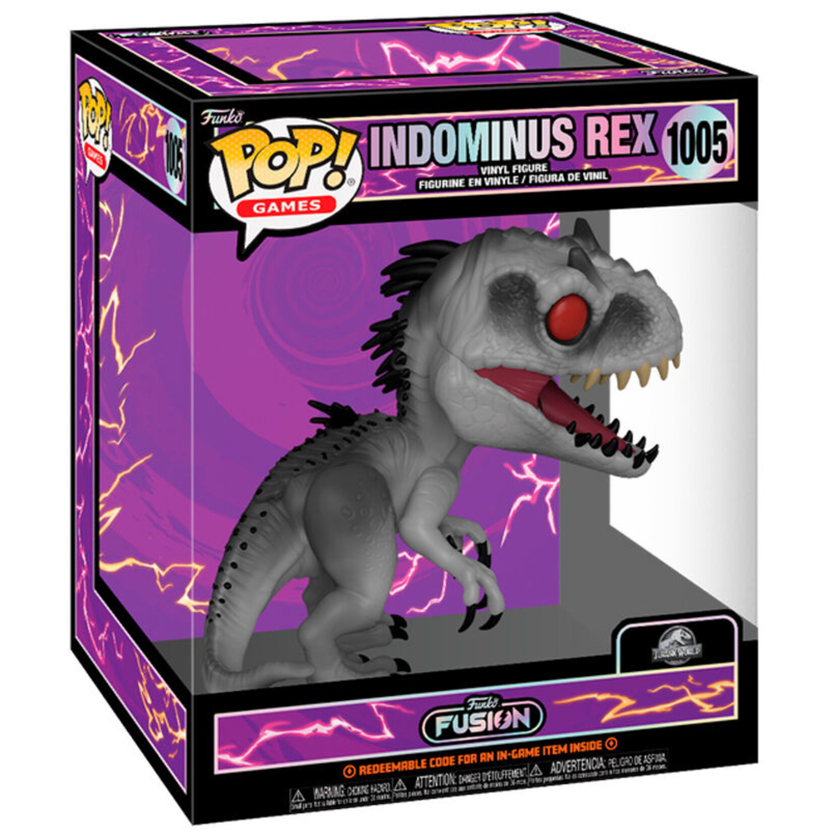 Funko Funko Fusion Jurassic World Super Sized POP! Games Vinyl Figure Indominus Rex w/Chase 15 cm
