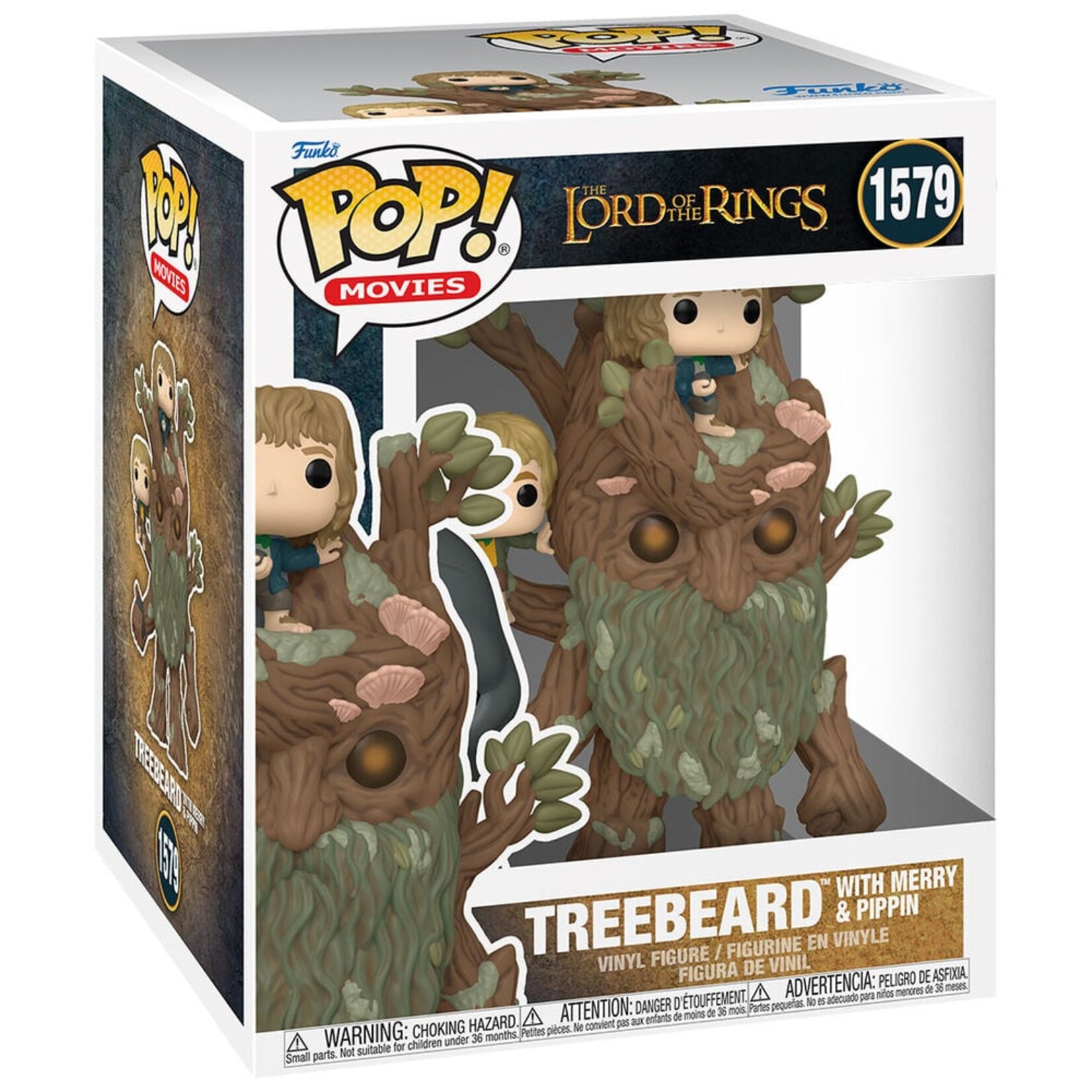 Funko Funko Lord of the Rings Super Sized POP! Movies Vinyl Figure Treebeard with Merry & Pippin 15 cm