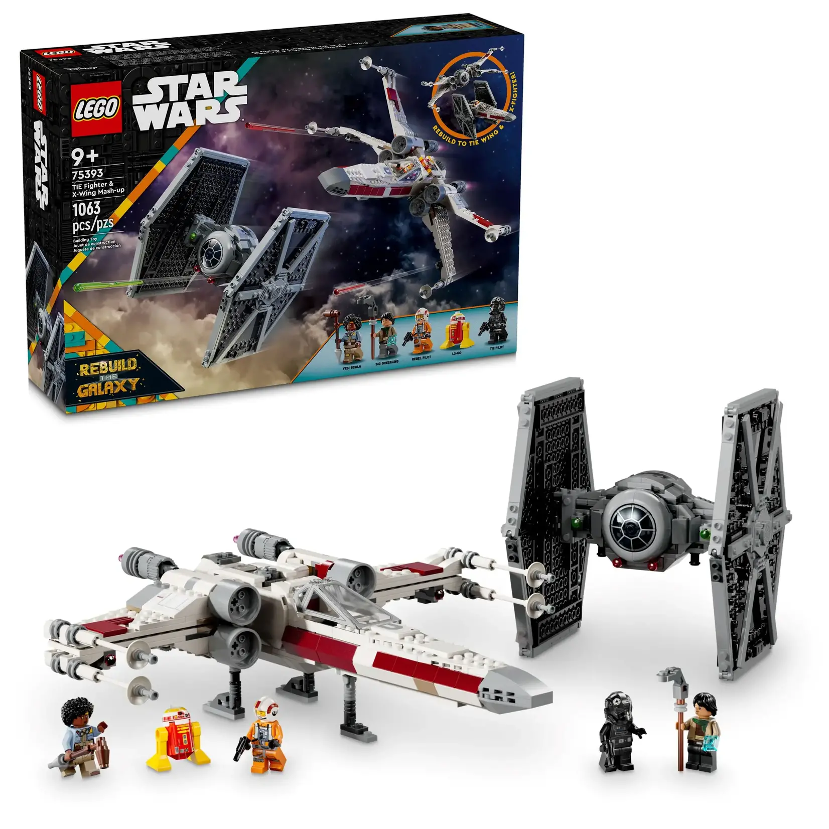 LEGO LEGO Star Wars TIE Fighter en X-wing Mash-up (75393)