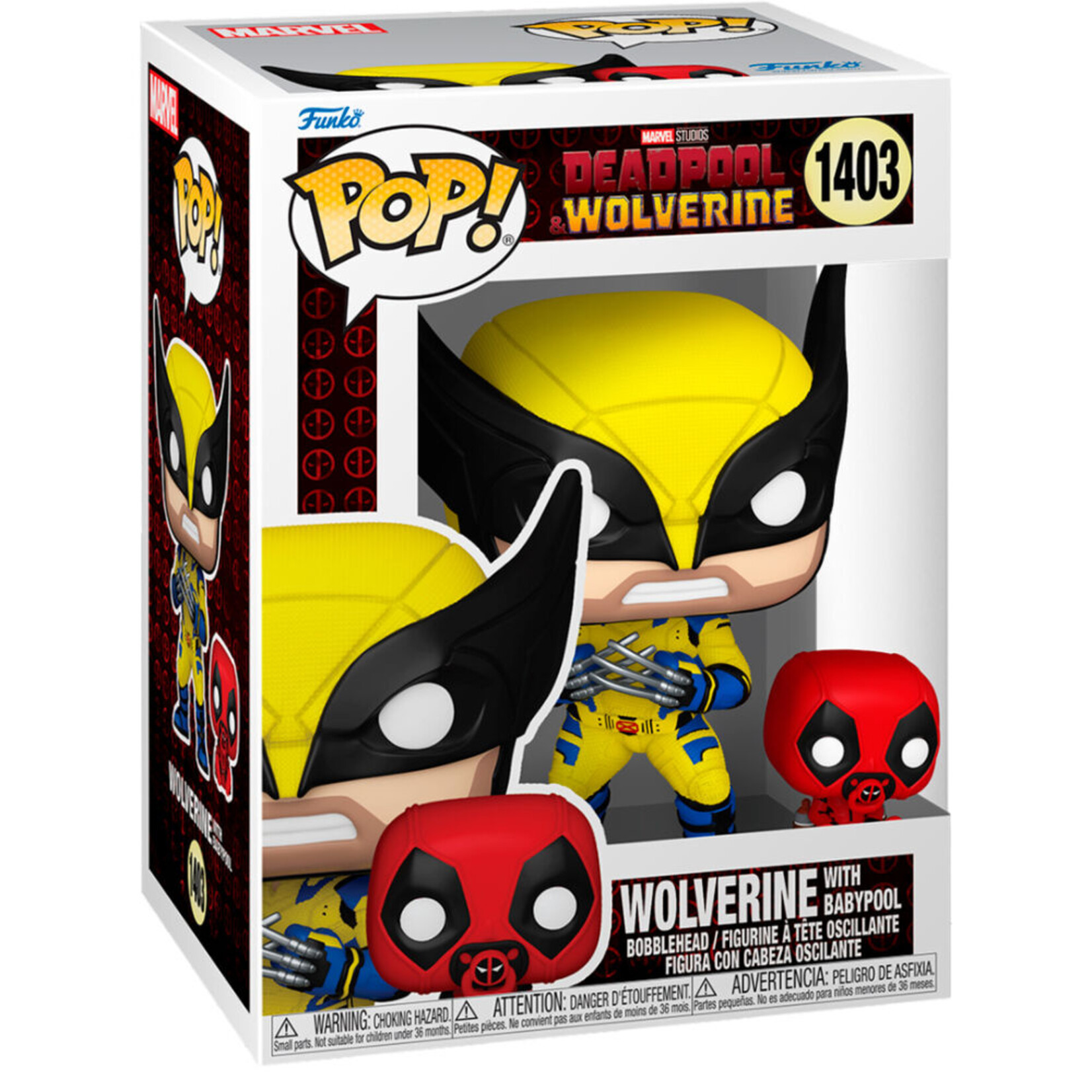 Funko Funko Marvel Deadpool & Wolverine POP! Bobble-Head Wolverine with Babypool 9 cm