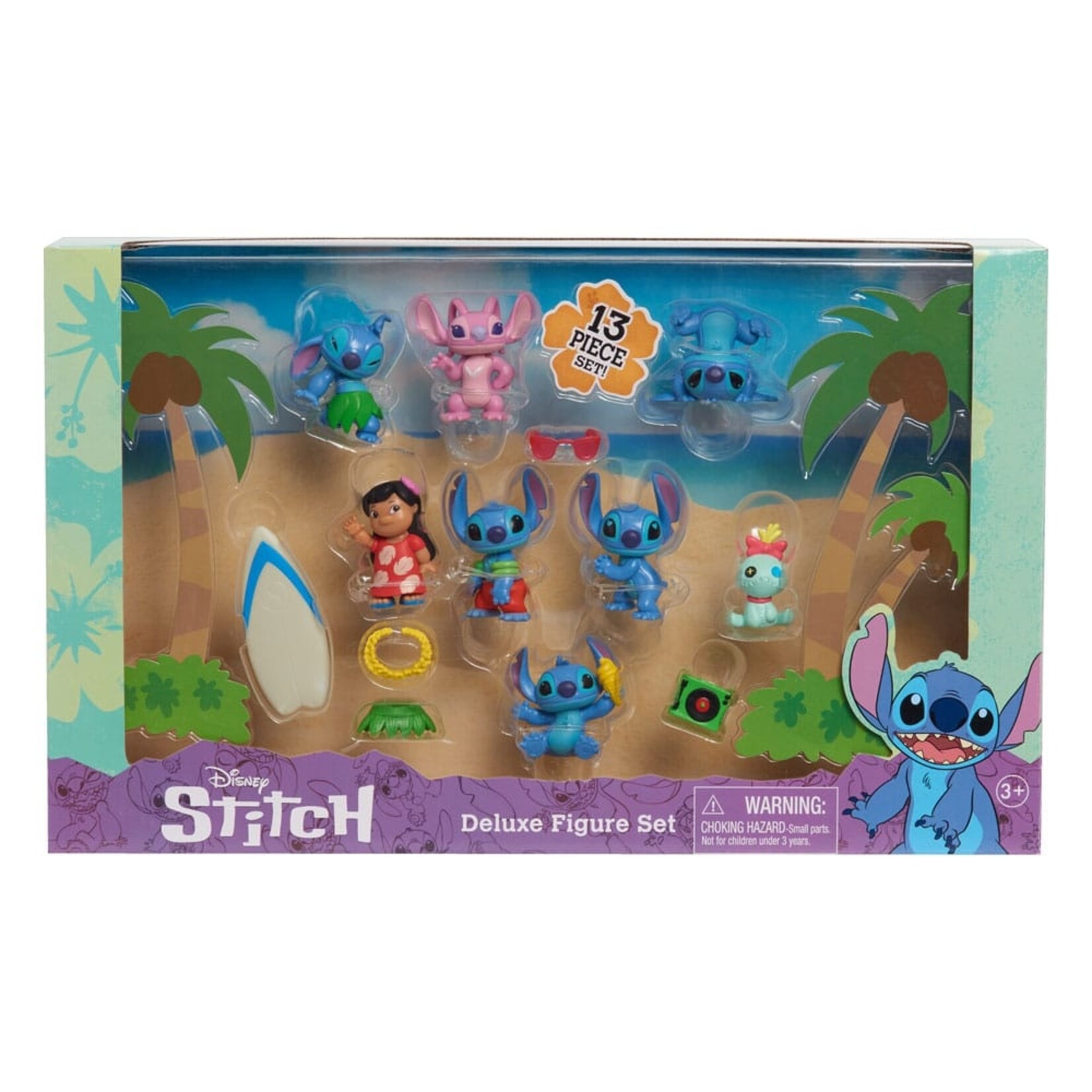 Just Play Just Play Disney Stitch Mini Figures Deluxe Figure Set 8-Pack