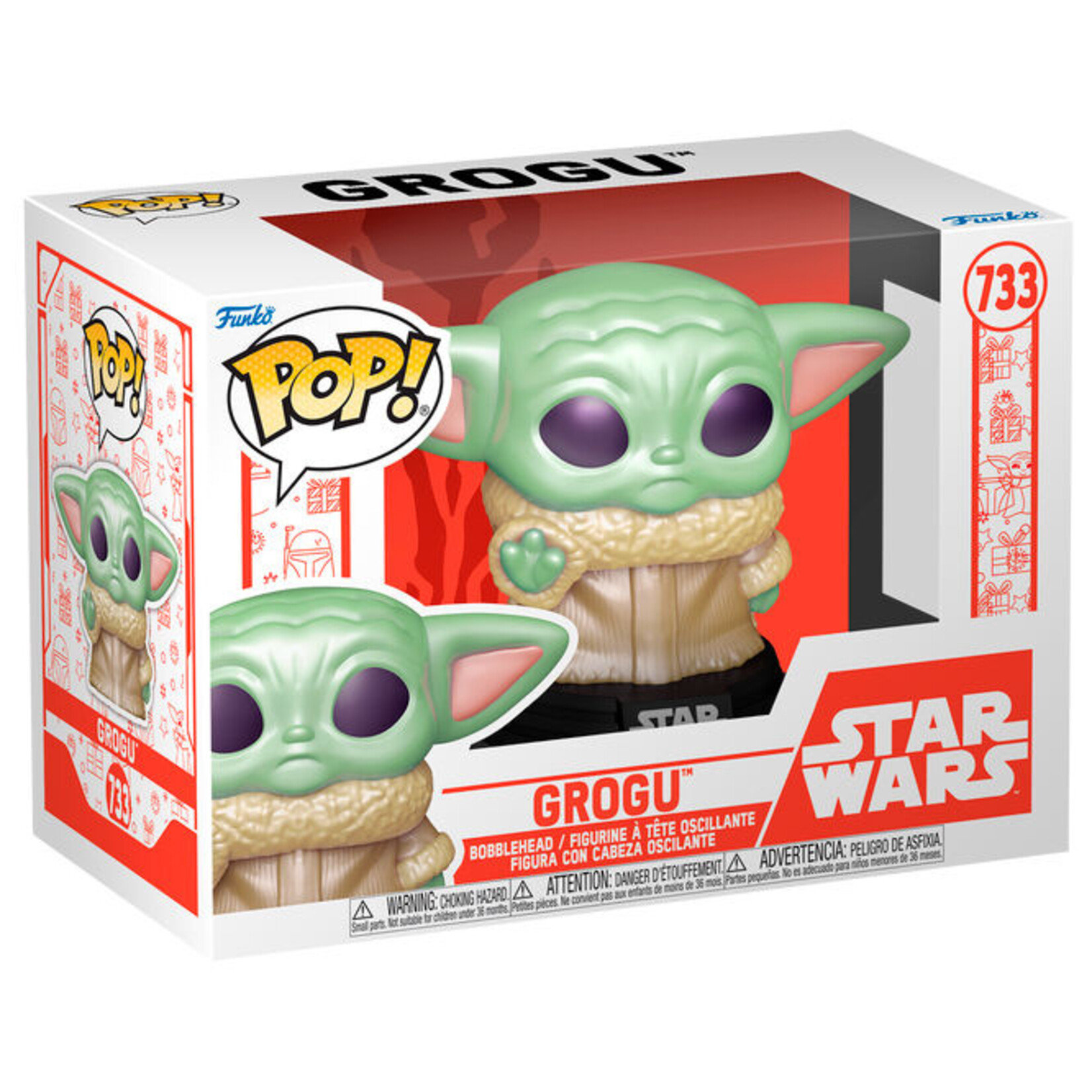 Funko Funko Star Wars Holiday POP! Bobble-Head Grogu 9 cm