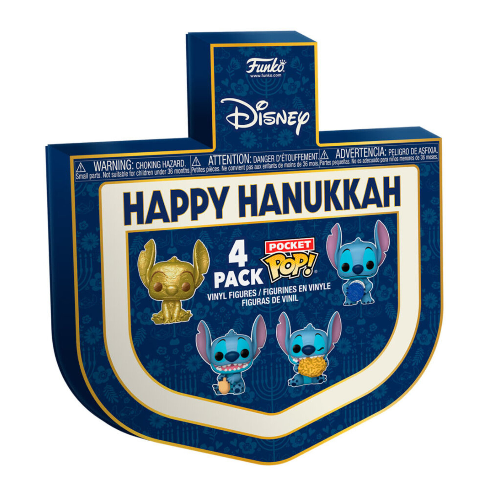 Funko Funko Disney Holiday Stitch Pocket POP! Dreidel Box 4-Pack