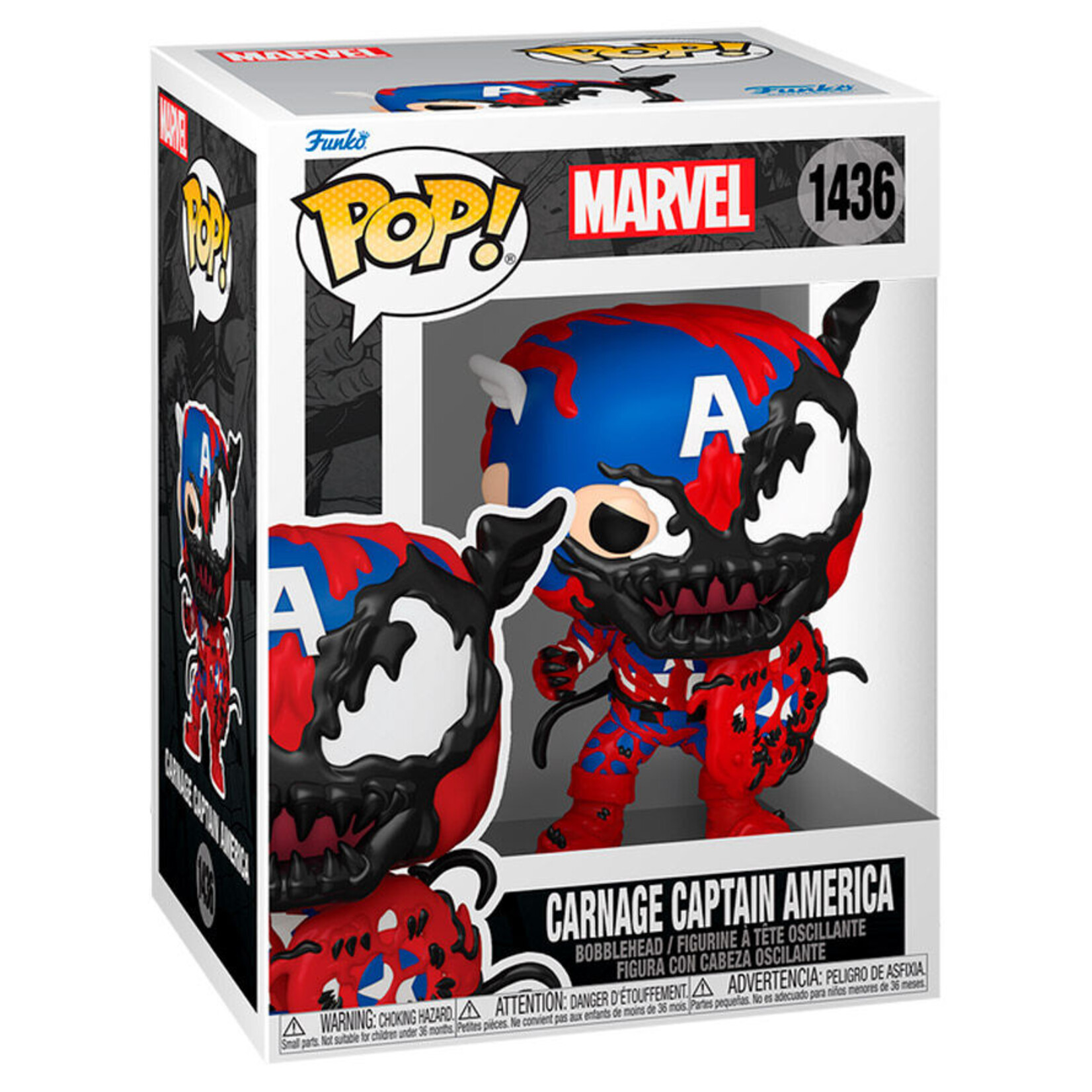 Funko Funko Marvel POP! Bobblehead Carnage Captain America 9 cm